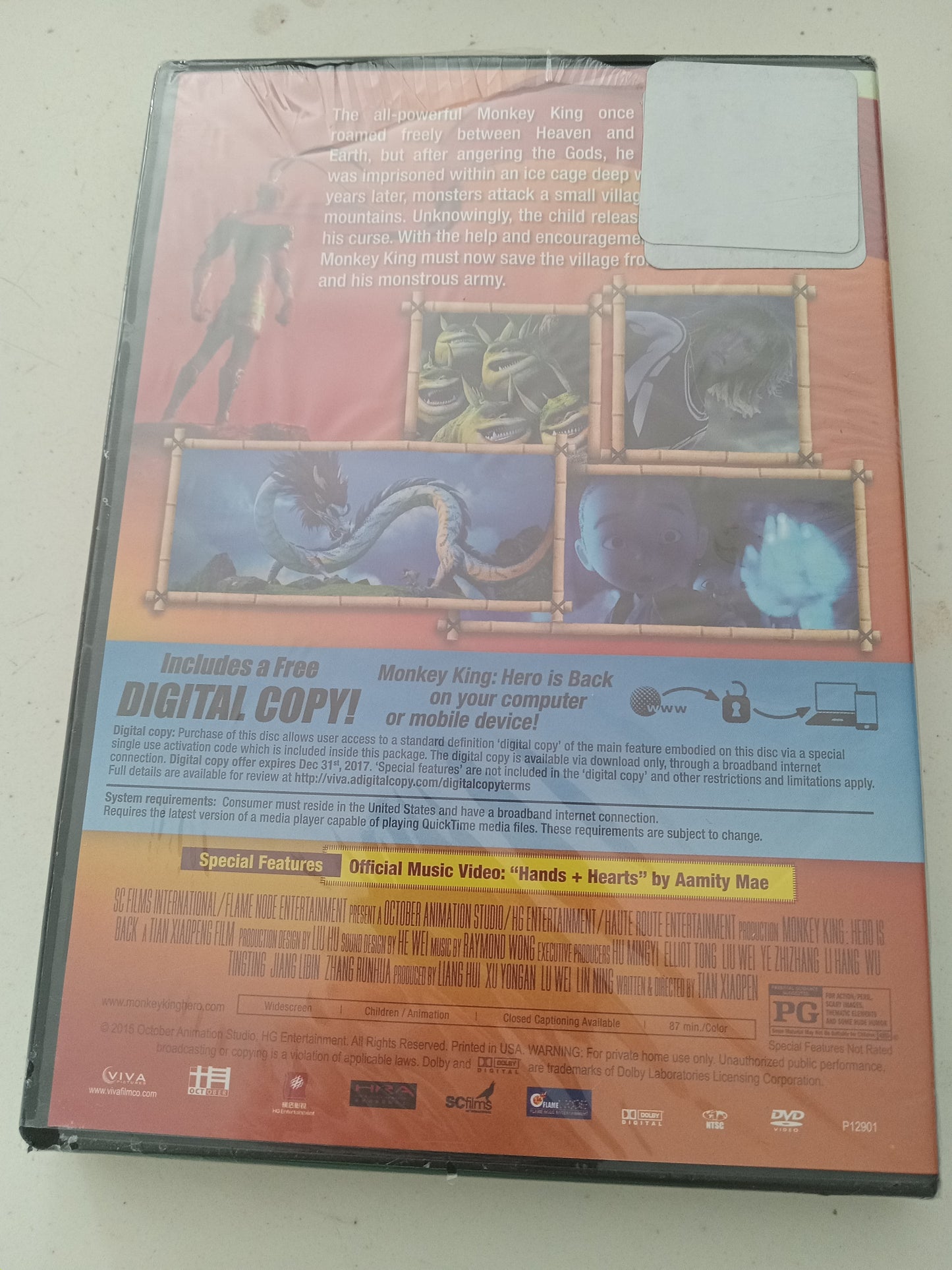 Monkey King Hero Is Back, DVD Movie, Jackie Chan Widescreen, Rated PG, NEW