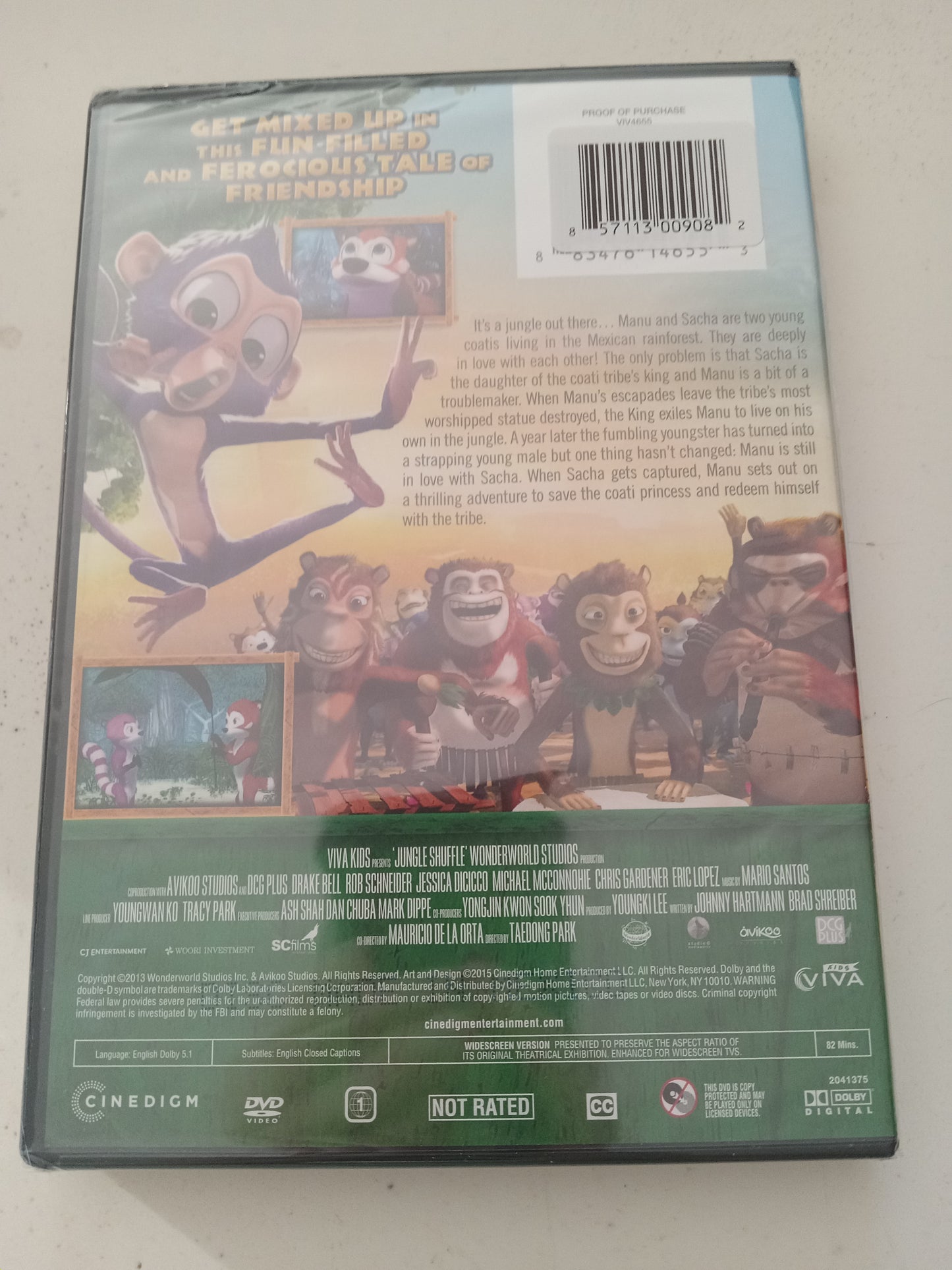 Jungle Shuffle, DVD Movie, Widescreen, Not Rated, NEW