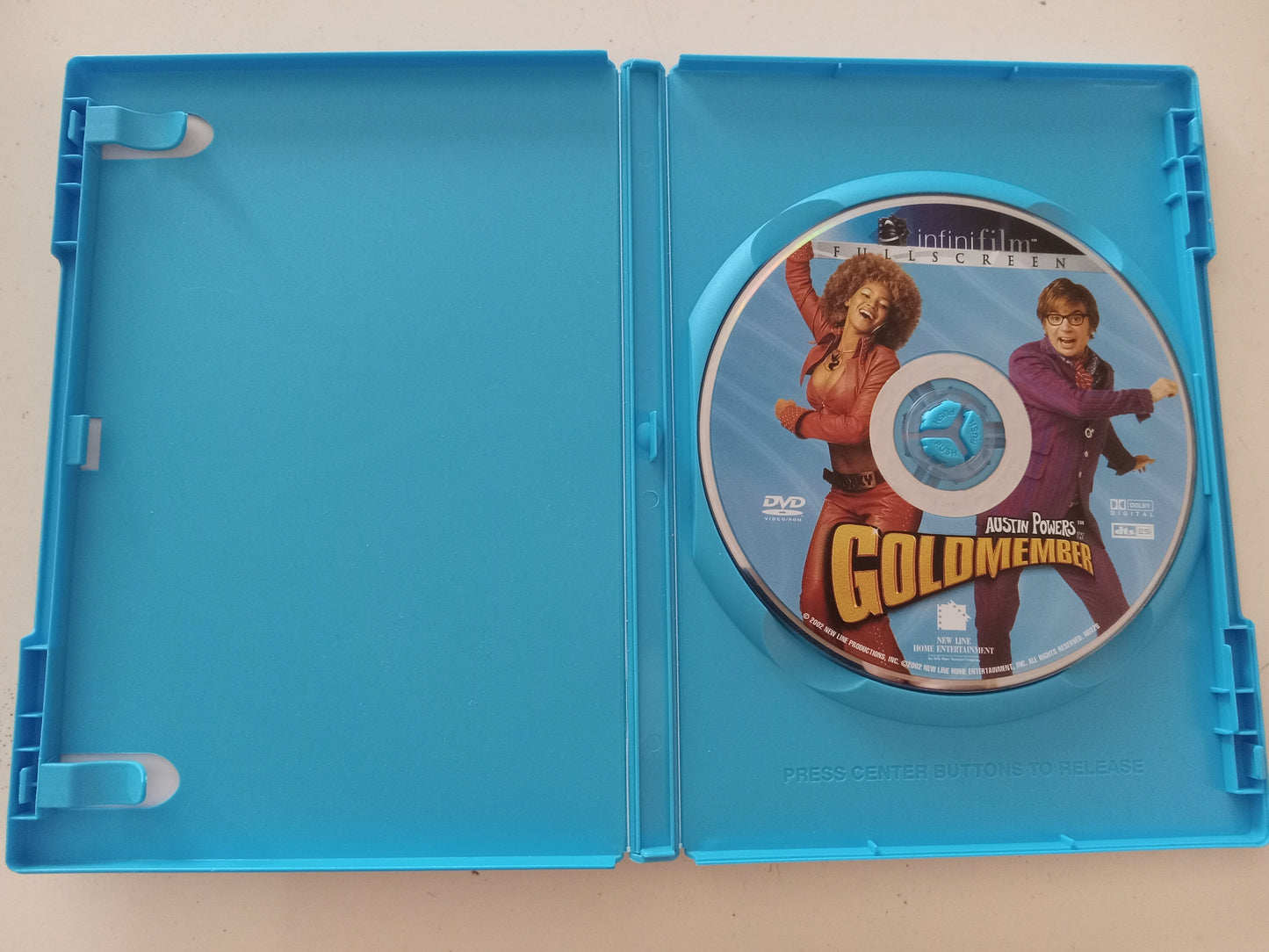 Austin Powers in Gold Member Goldmember DVD Movie, Fullscreen, Rated PG-13, USED