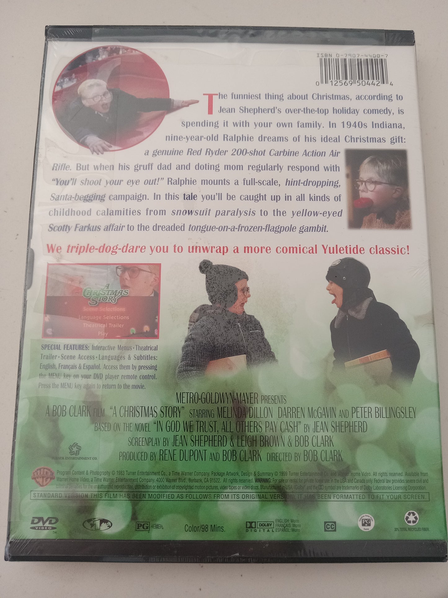 A Christmas Story, DVD Movie Fullscreen, Rated PG, NEW