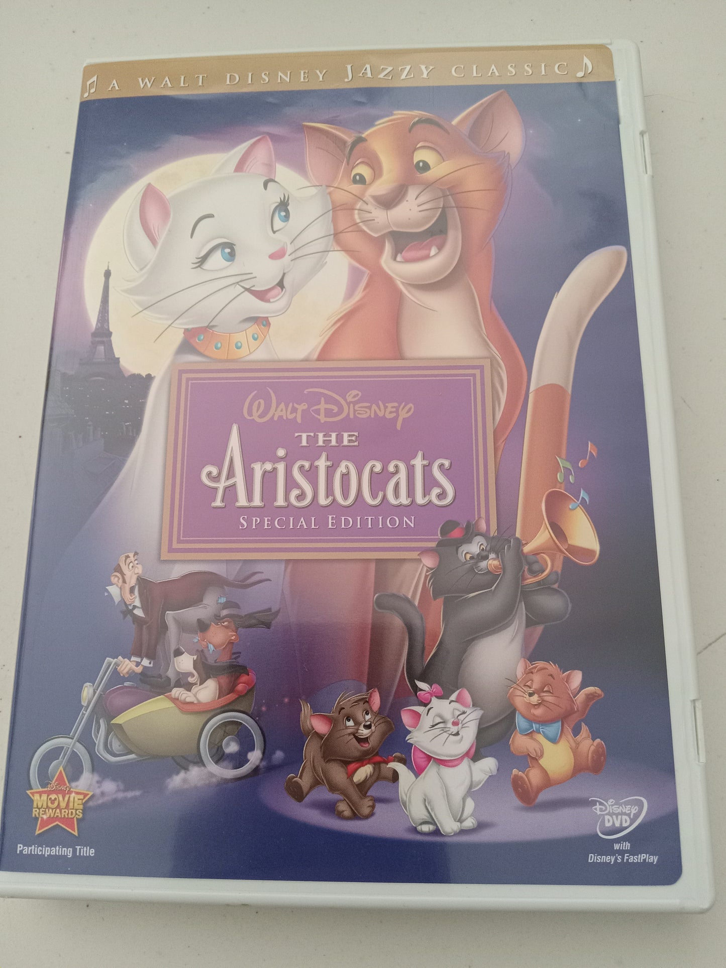 The Aristocats, Disney Animation Special Edition, DVD Movie, Widescreen, Rated G, USED
