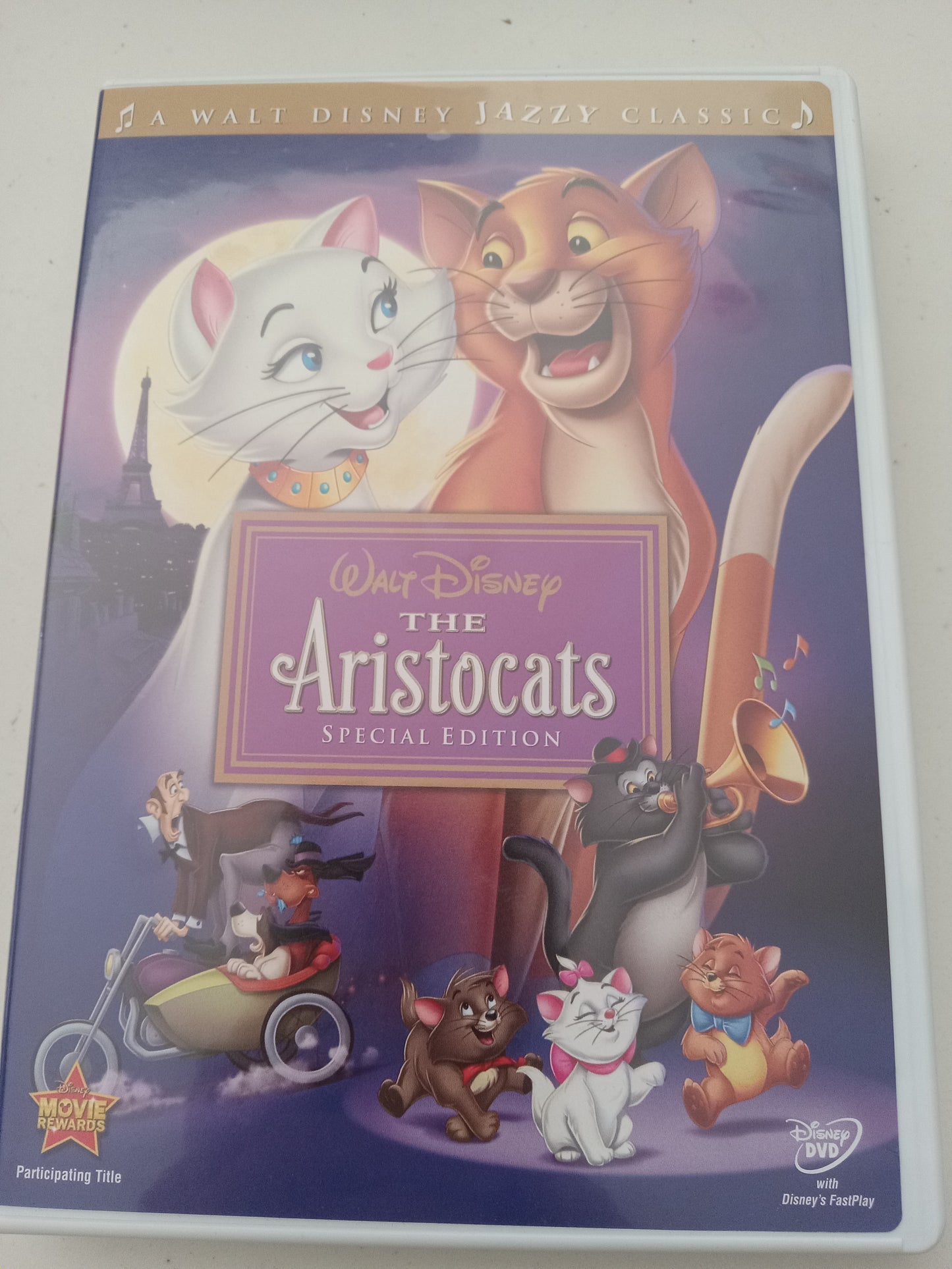 The Aristocats, Disney Animation Special Edition, DVD Movie, Widescreen, Rated G, USED