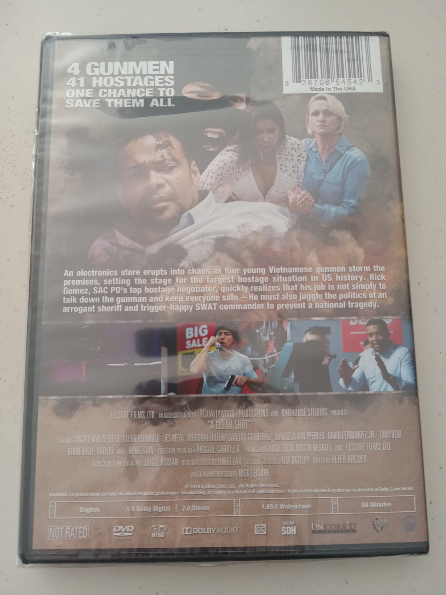 A Clear Shot, DVD Movie Widescreen, Not Rated, NEW