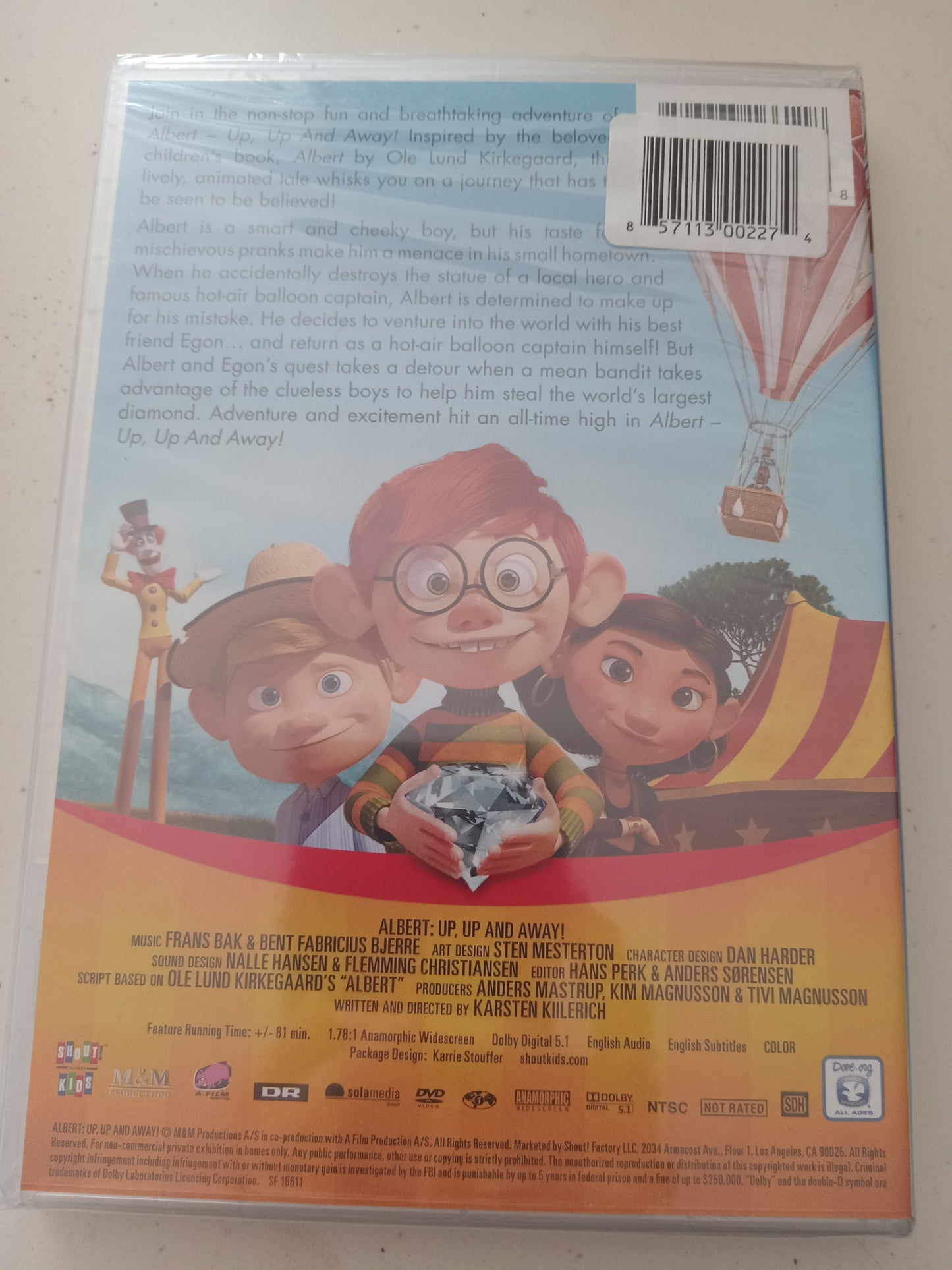 Albert Up, Up, And Away, DVD Movie Widescreen, Not Rated, NEW