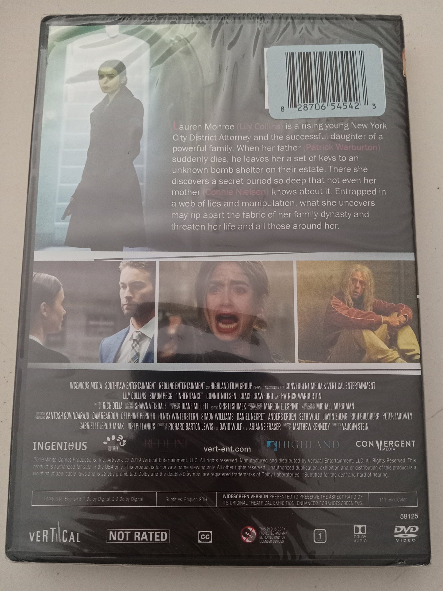 Inheritance, DVD Movie Widescreen, Not Rated, NEW