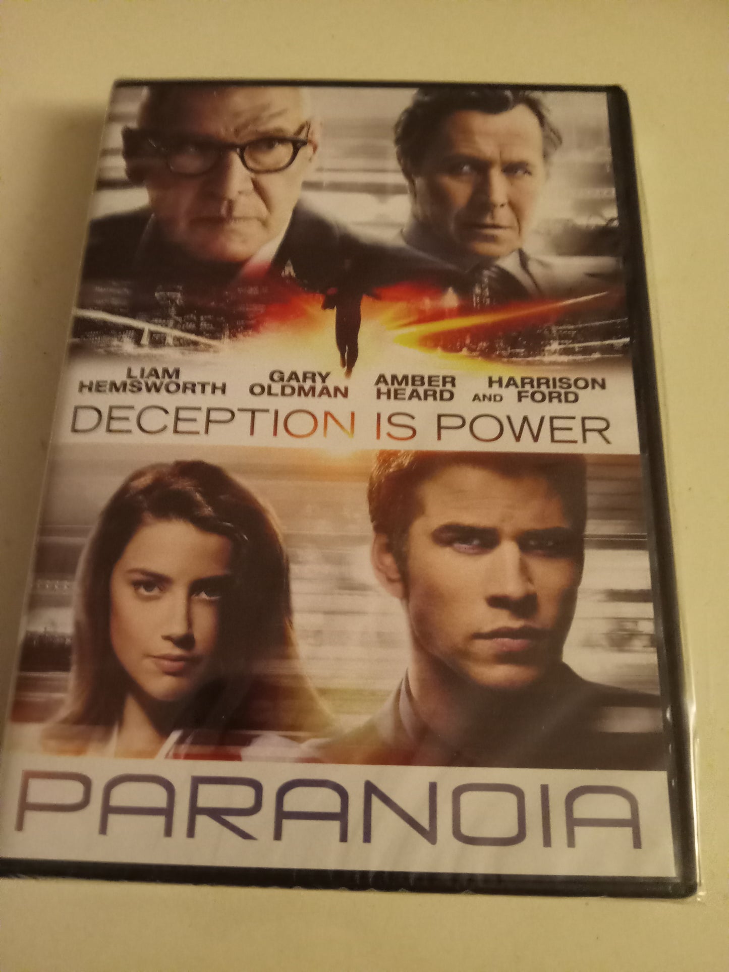 Paranoia, DVD Movie, "Deception is Power" Ed. Liam Hemsworth Widescreen, Rated PG-13, NEW/USED