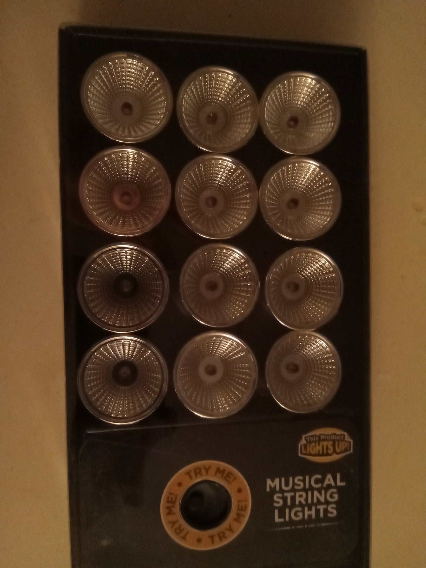 Musical String Lights, White Set, Multi-color Set, 12 LED Holiday/Bedroom Lights, Home Decor, NEW