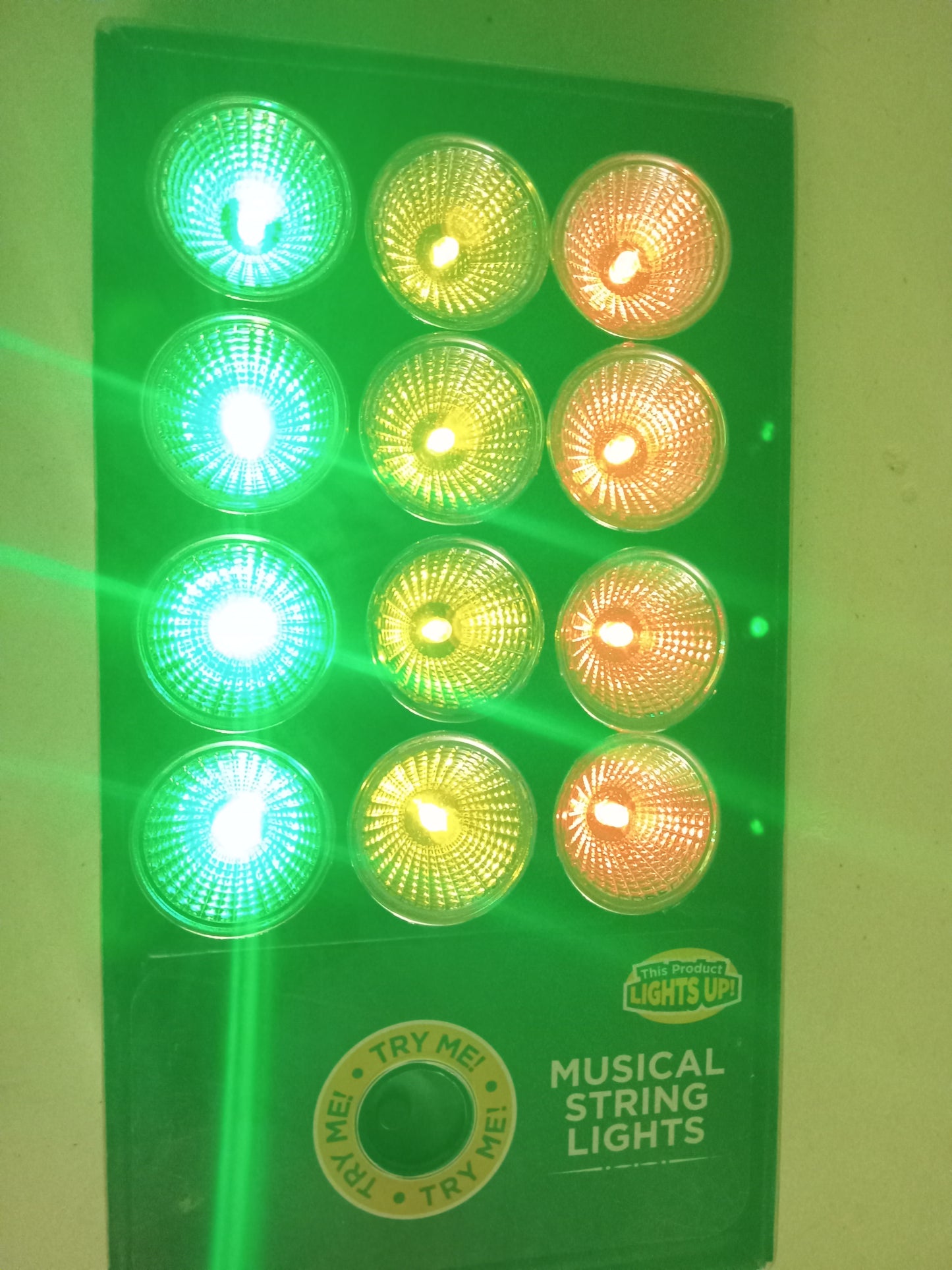 Musical String Lights, White Set, Multi-color Set, 12 LED Holiday/Bedroom Lights, Home Decor, NEW