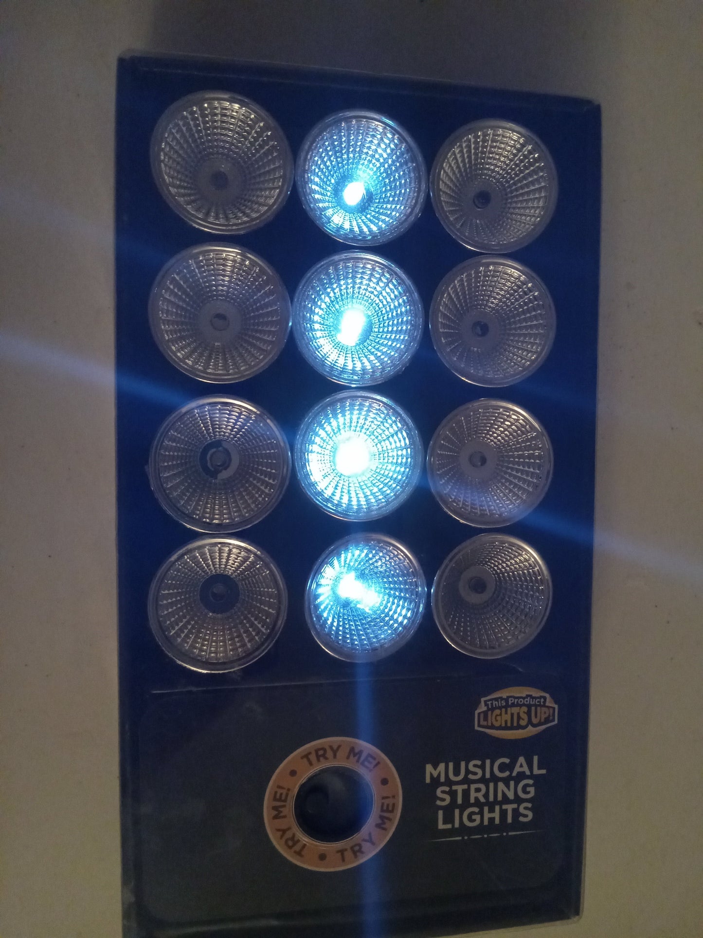 Musical String Lights, White Set, Multi-color Set, 12 LED Holiday/Bedroom Lights, Home Decor, NEW