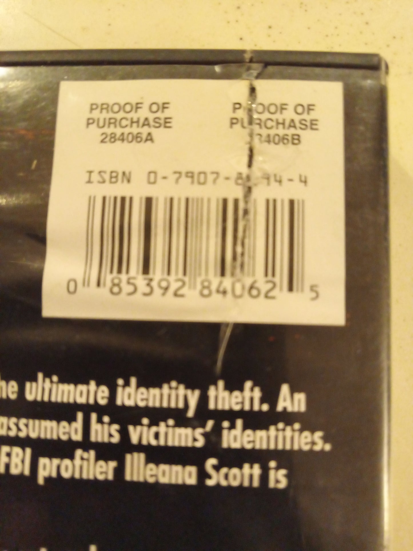 Taking Lives, DVD Movie, Angelina Jolie, Fullscreen, Rated R, USED