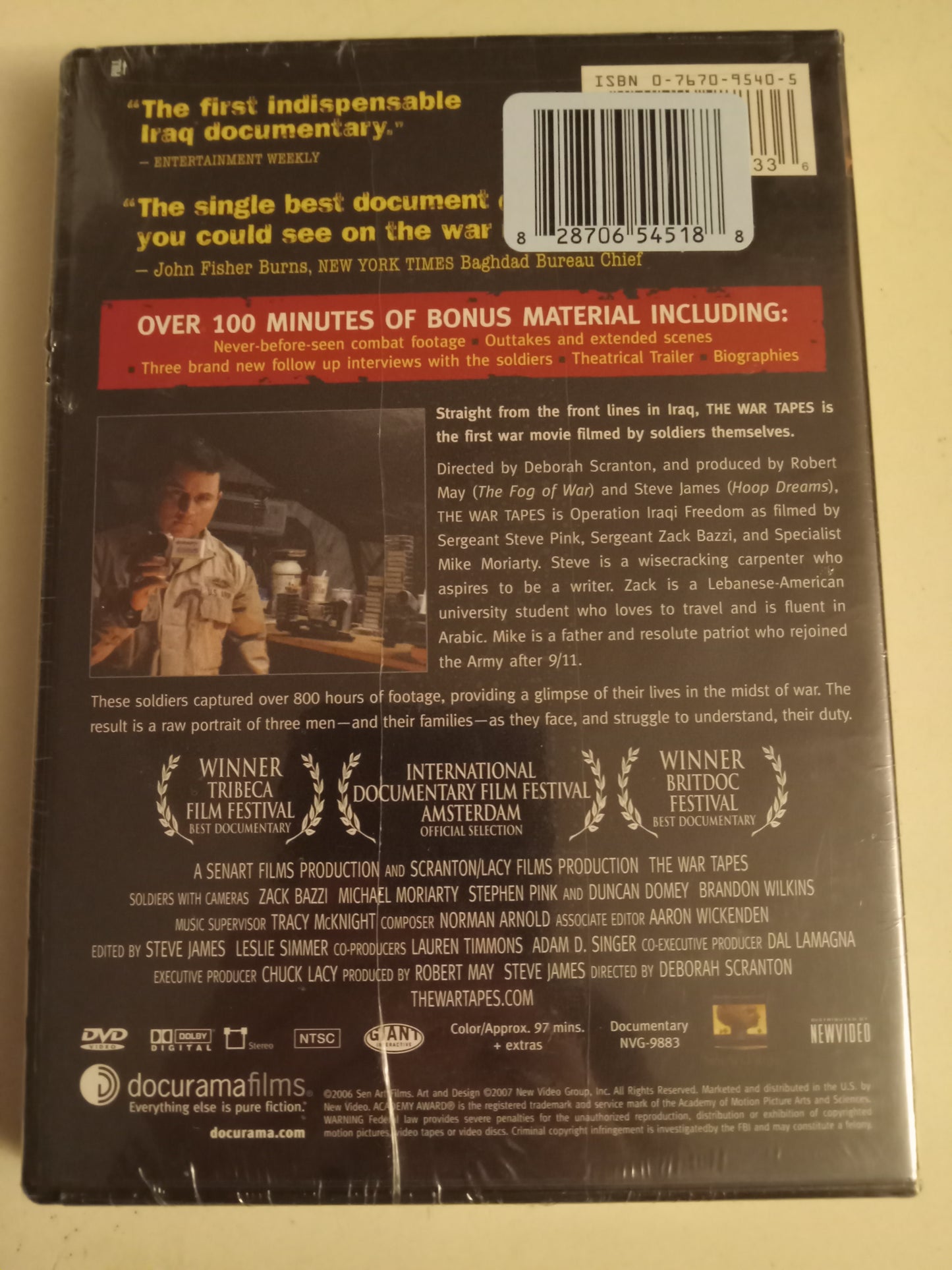 The War Tapes, Filmed By The Soldiers, DVD Movie, Fullscreen, Not Rated, NEW