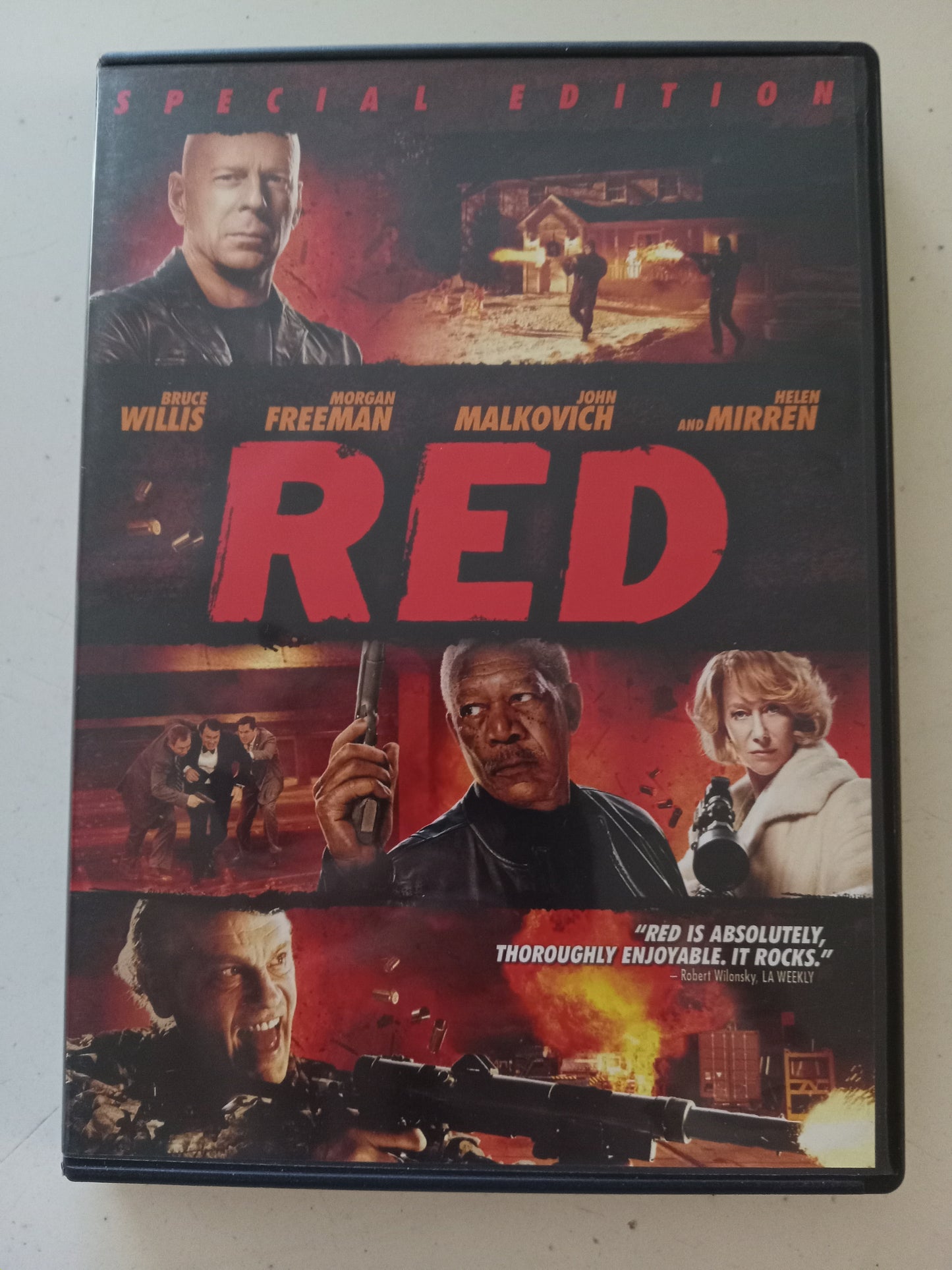 Red, Special Edition, DVD Movie, Bruce Willis, Widescreen, Rated PG-13, USED