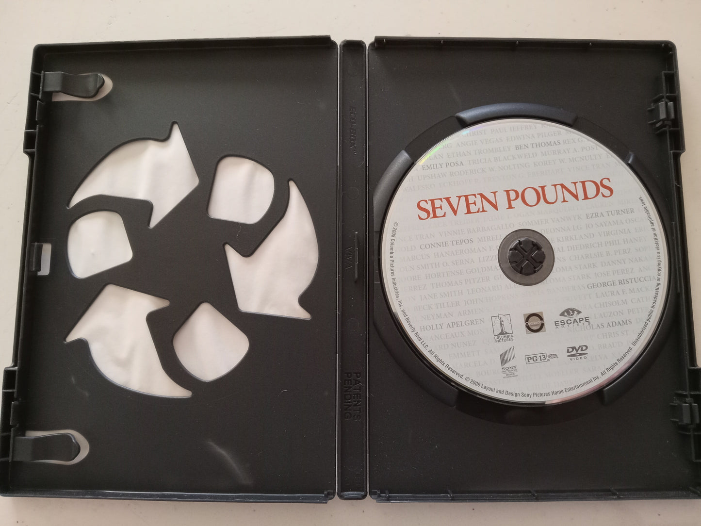 Seven Pounds, DVD Movie, Will Smith Widescreen, Rated PG-13, USED