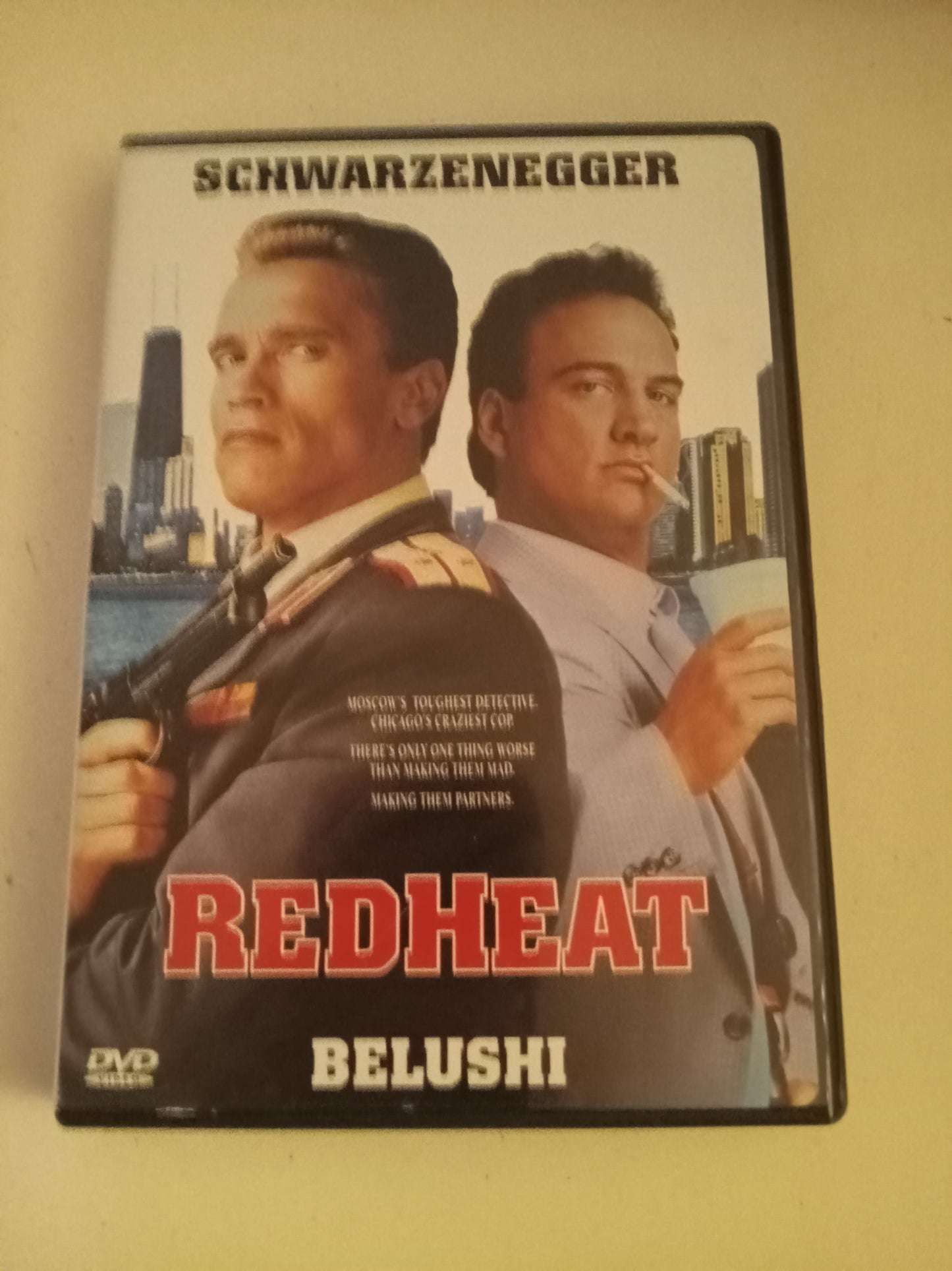 RedHeat Red Heat, DVD Movie, Arnold Schwarzenegger Widescreen, Rated R, USED