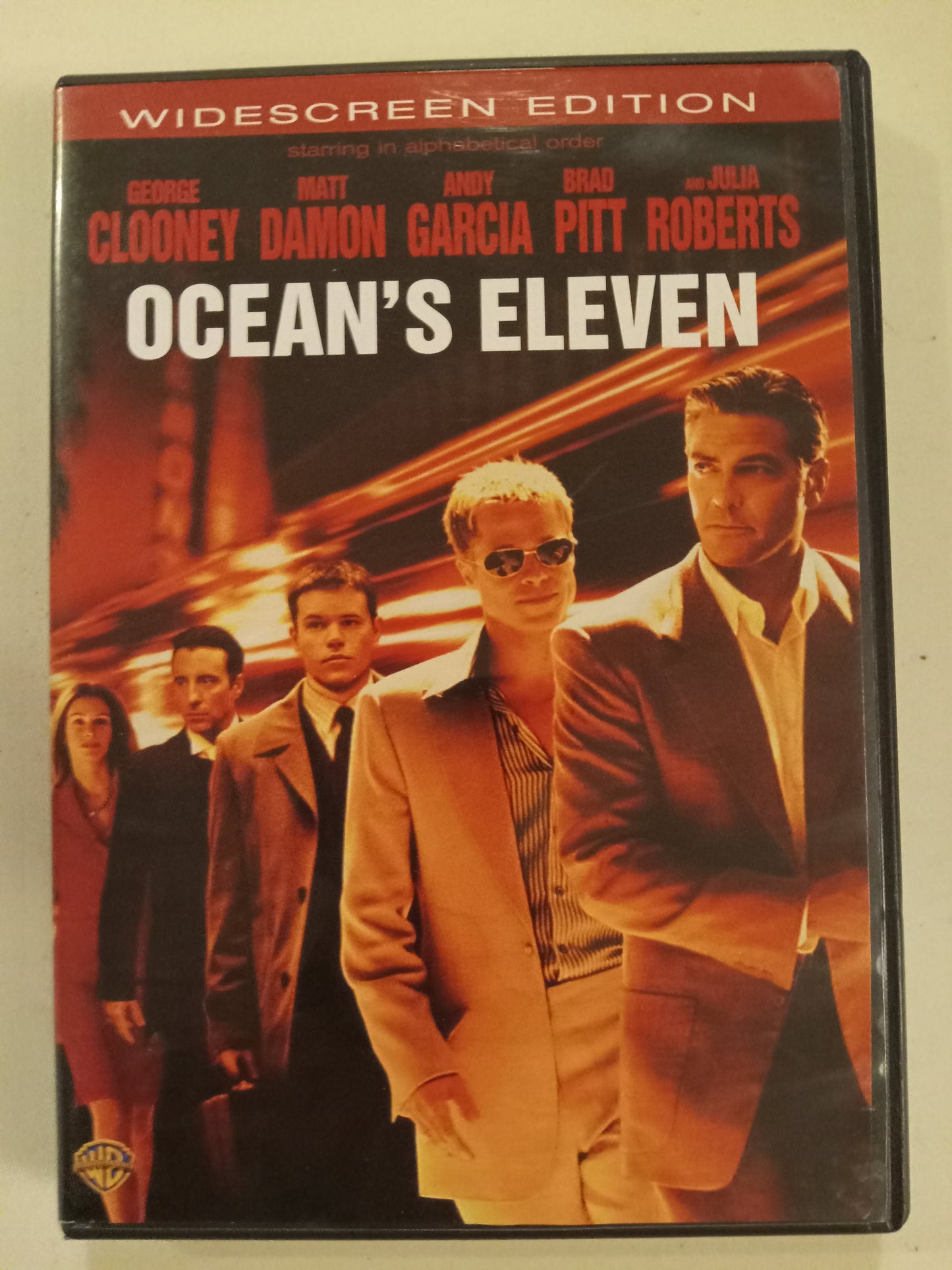 Ocean's Eleven, DVD Movie, George Clooney Fullscreen/Widescreen, Rated PG-13, USED