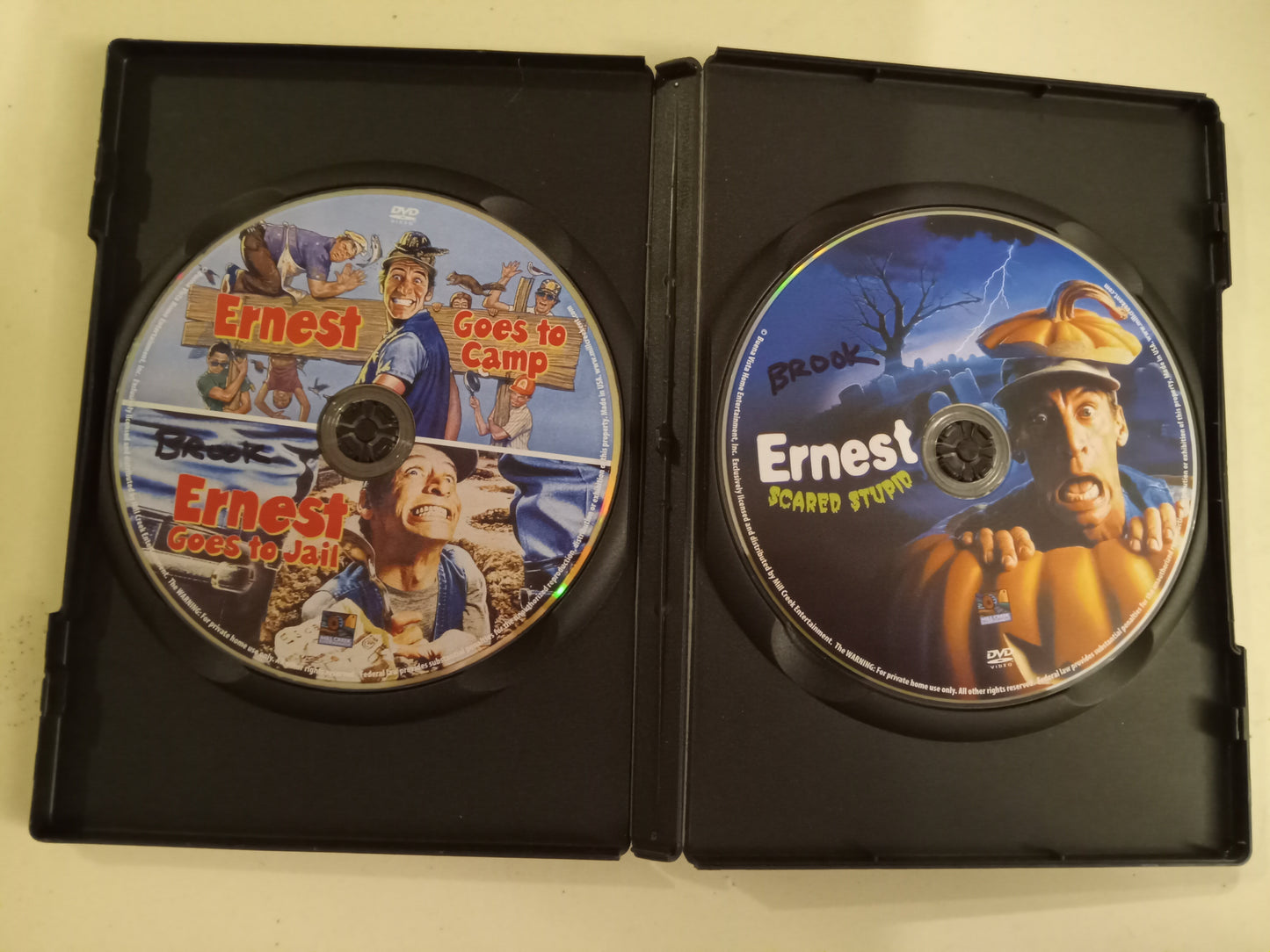 Ernest Goes To Camp, Scared Stupid, And Goes To Jail, 3 DVD Movies, Rated PG, USED