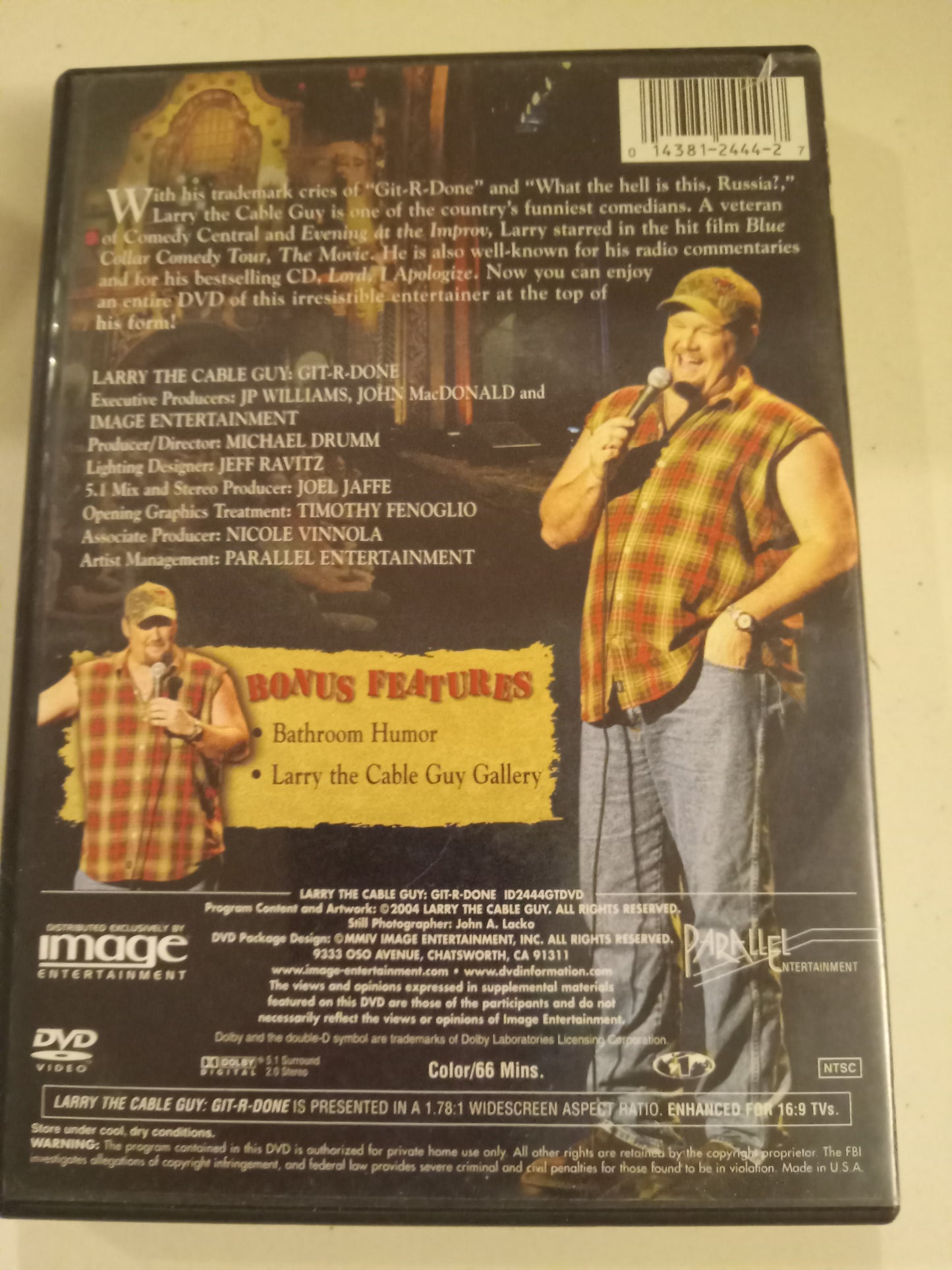 Git-R-Done, Larry The Cable Guy, DVD Movie, Widescreen, Not Rated, USED