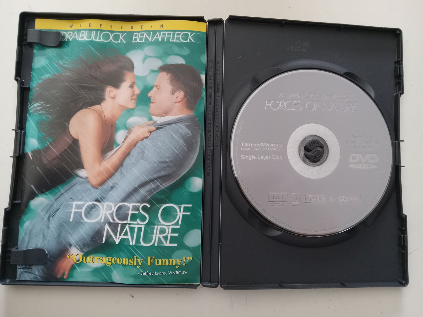 Forces Of Nature, DVD Movie, Sandra Bullock Widescreen, Rated PG-13, USED
