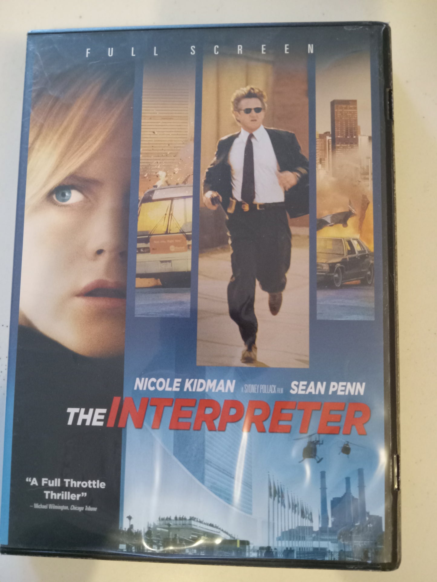 The Interpreter, DVD Movie, Nicole Kidman Fullscreen, Rated PG-13, USED