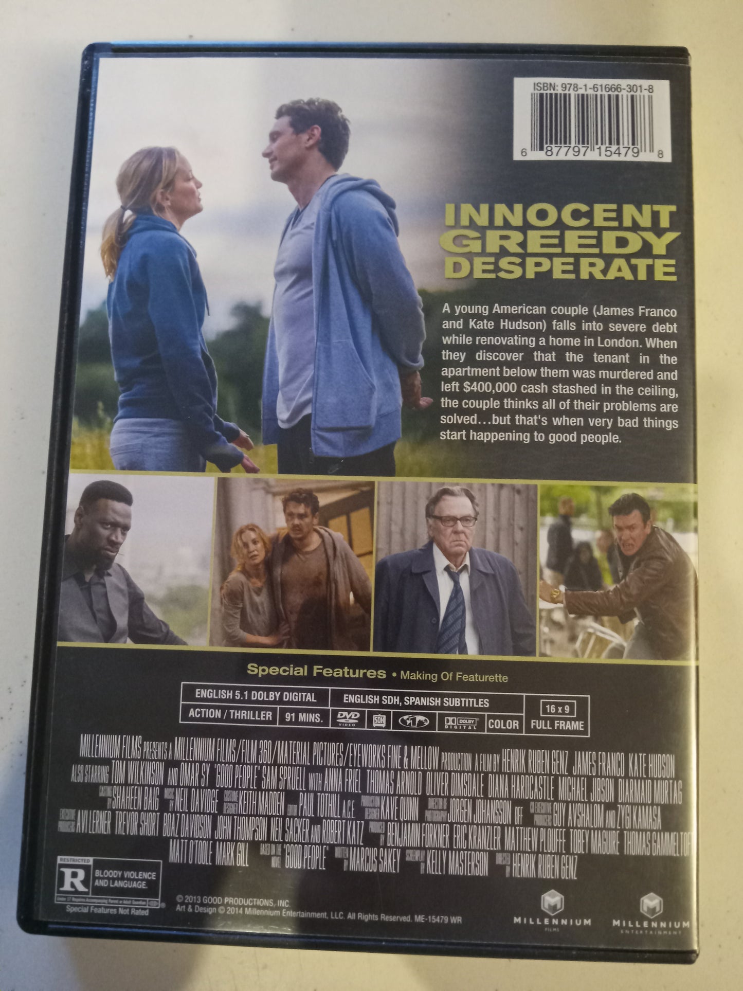 Good People, DVD Movie, James Franco Fullscreen, Rated R, USED