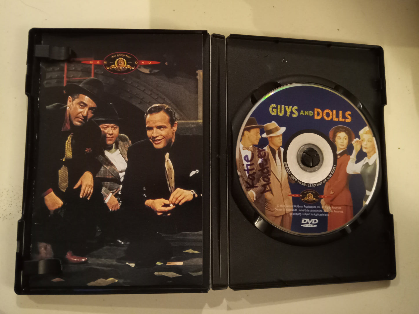 Guys And Dolls, DVD Movie, Frank Sinatra Widescreen, Not Rated, USED