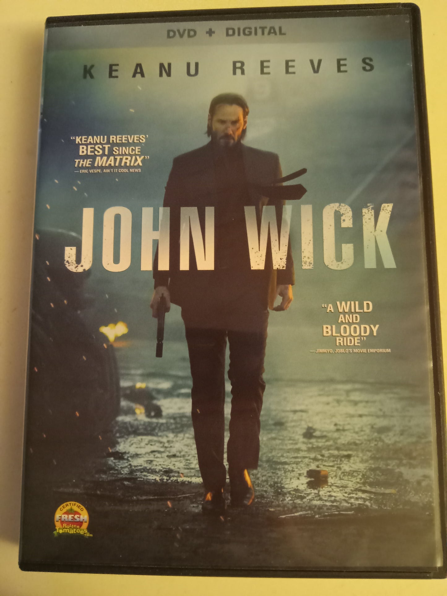 John Wick, DVD Movie, Keanu Reeves Widescreen, Rated R, USED