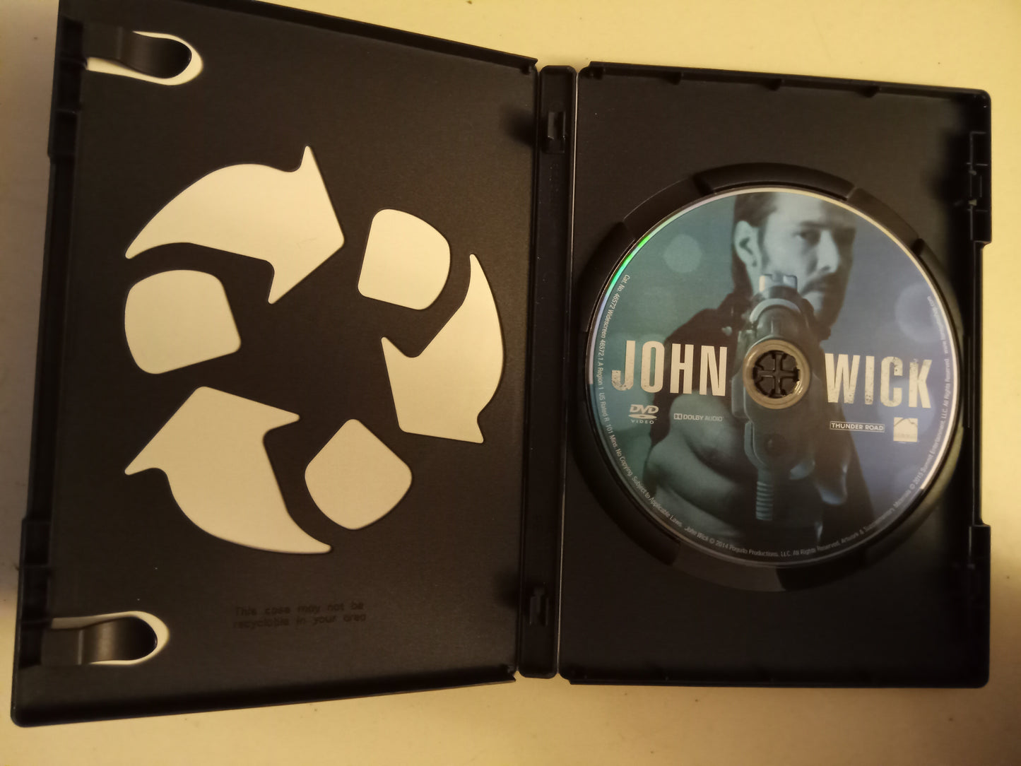 John Wick, DVD Movie, Keanu Reeves Widescreen, Rated R, USED