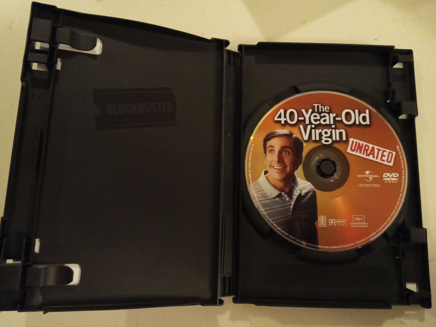 The 40-Year-Old Virgin, DVD Movie, Steve Carell Fullscreen/Widescreen, Not Rated/R, USED