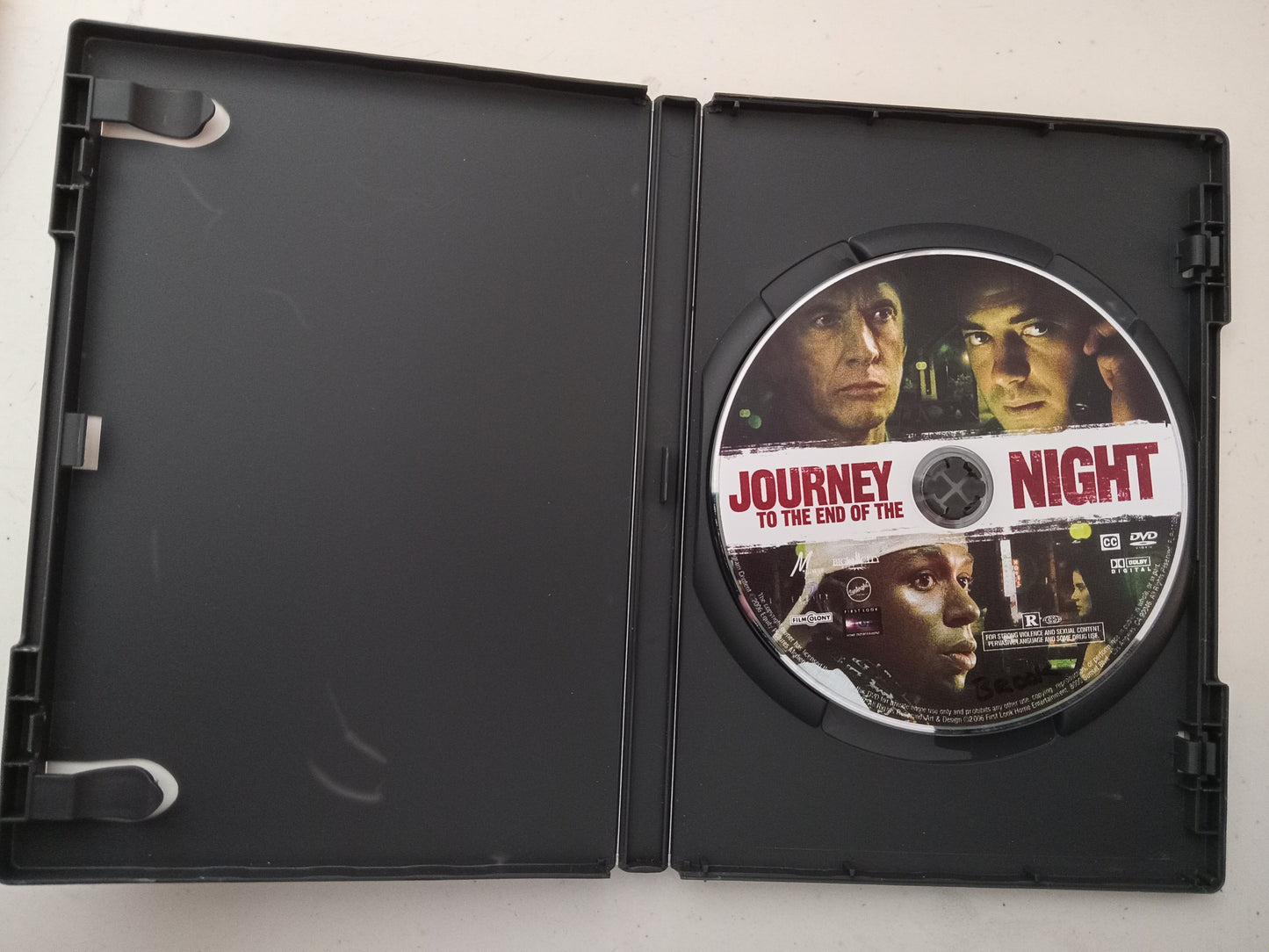 Journey To The End Of The Night, DVD Movie, Brendan Fraser Widescreen, Rated R, USED