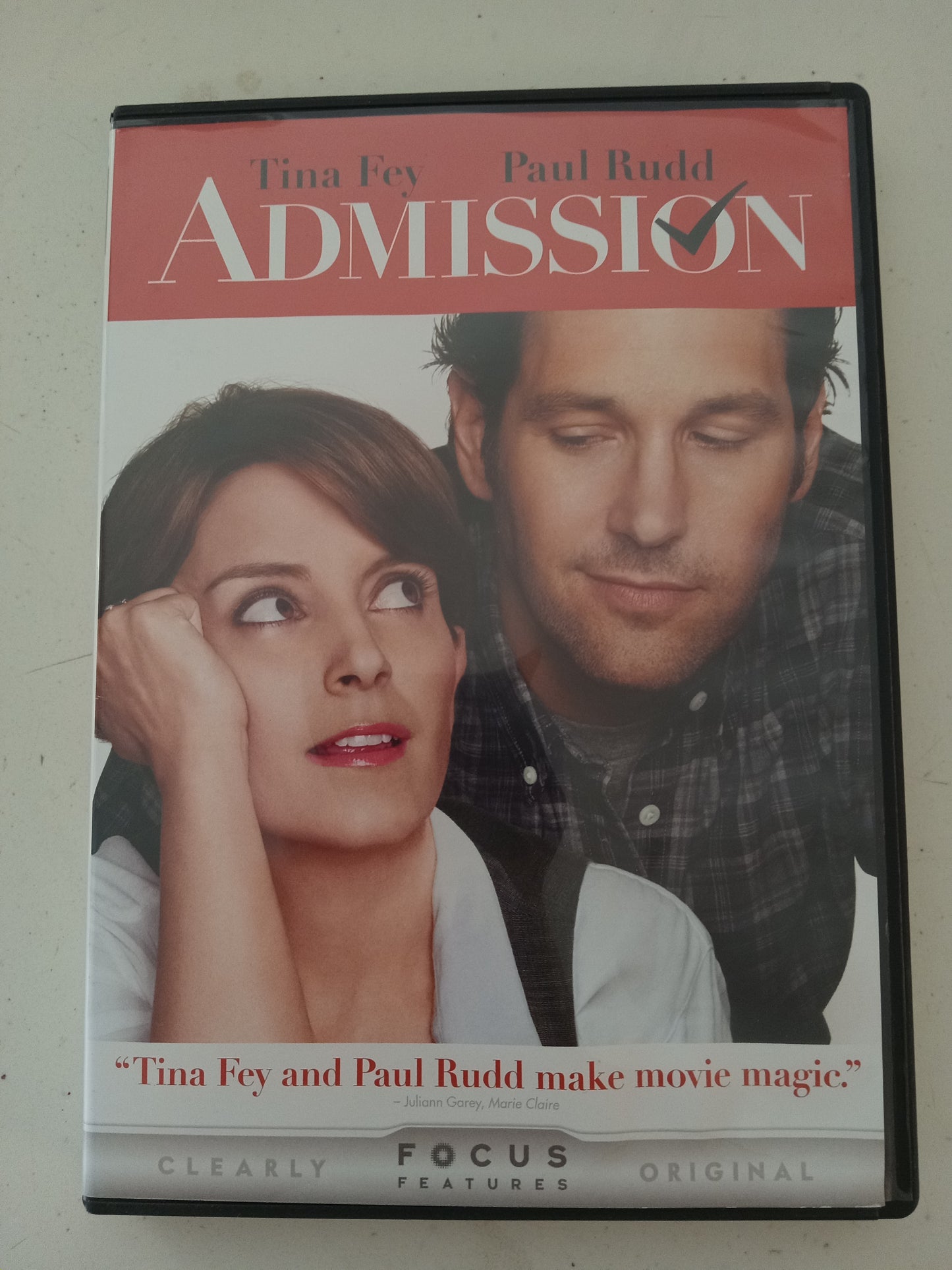 Admission, DVD Movie, Tina Fey Widescreen, Rated PG-13, NEW/USED
