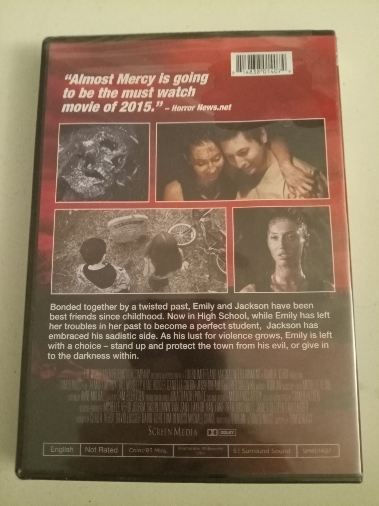 Almost Mercy, DVD Movie, Bill Moseley Widescreen, Not-Rated, NEW