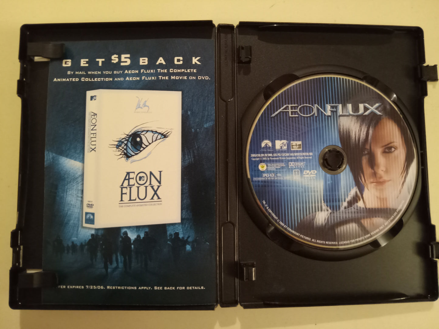 Aeonflux, DVD Movie, Special Collectors Edition Widescreen, Rated PG, USED