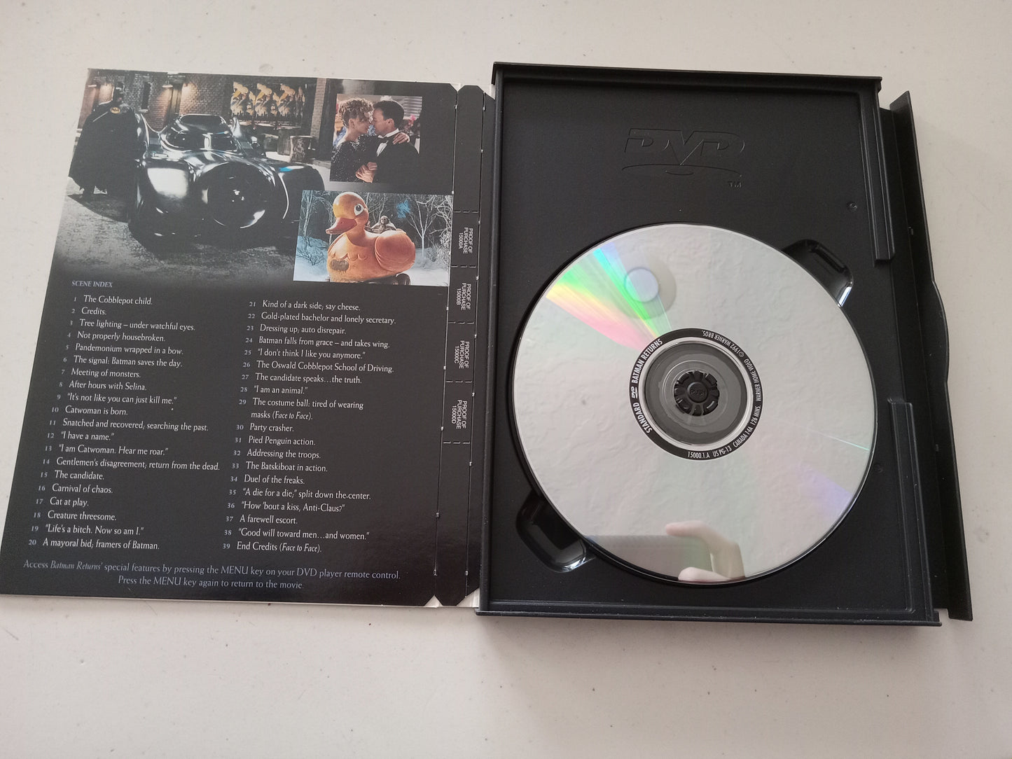 Batman Returns, DVD Movie, Michael Keaton Widescreen, Rated PG-13, USED