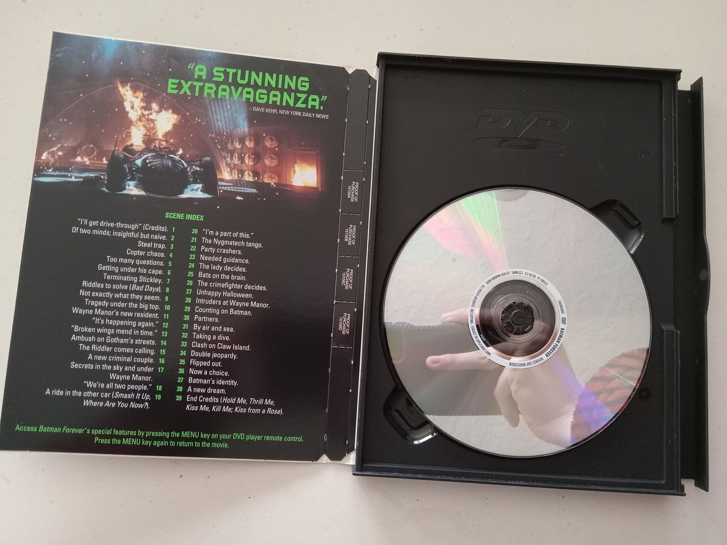 Batman Forever, DVD Movie, Val Kilmer Widescreen, Rated PG-13, USED
