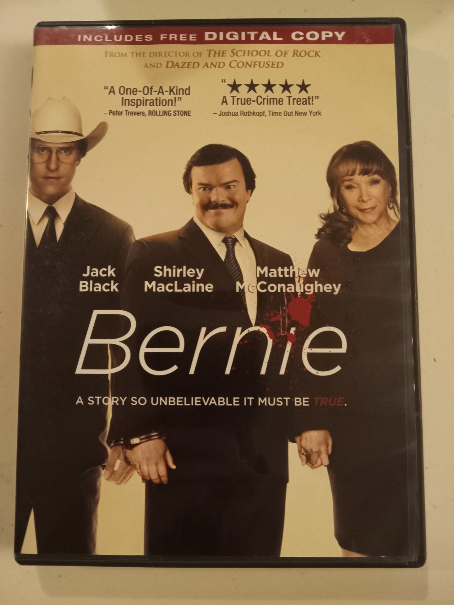 Bernie, DVD Movie, Jack Black Widescreen, Rated PG-13, USED