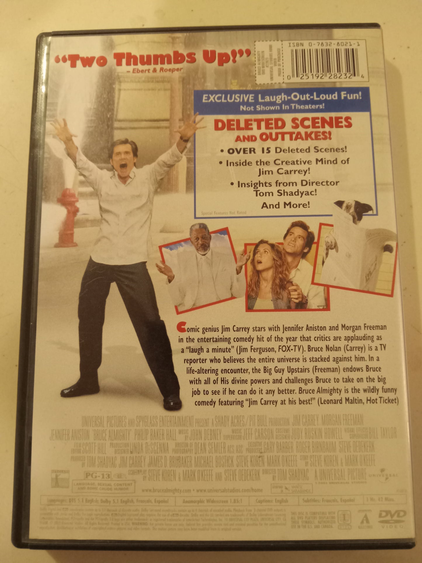 Bruce Almighty, DVD Movie, Jim Carrey Widescreen, Rated PG-13, USED
