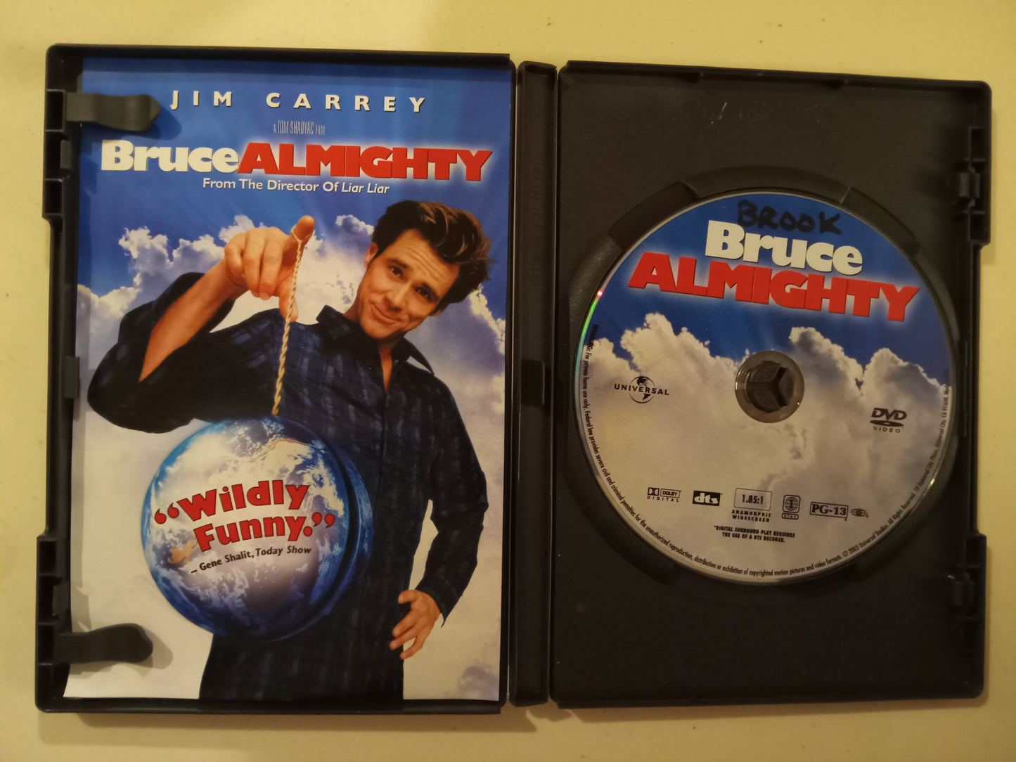 Bruce Almighty, DVD Movie, Jim Carrey Widescreen, Rated PG-13, USED