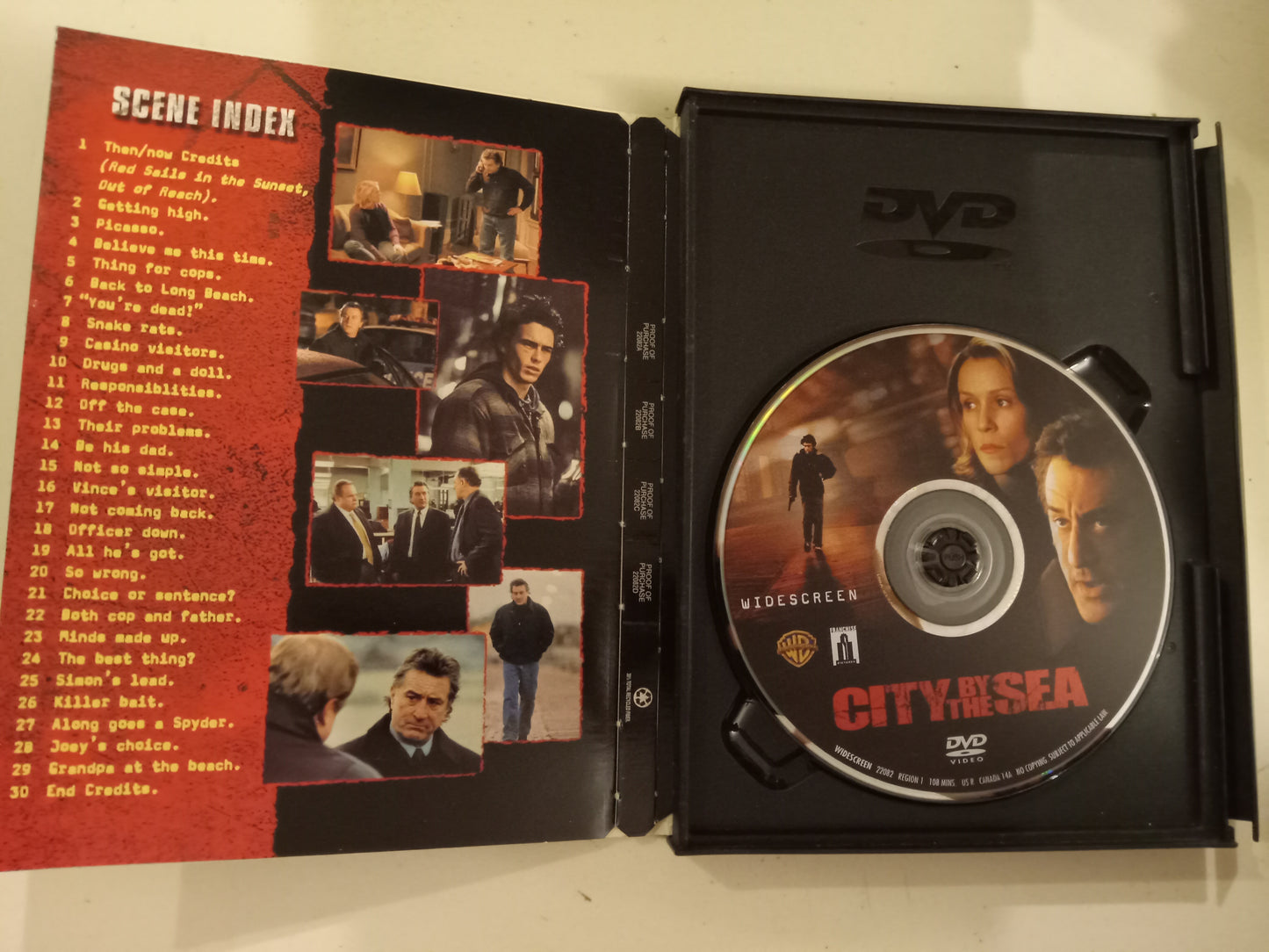 City By The Sea, DVD Movie, Robert DeNiro Widescreen, Rated R, USED
