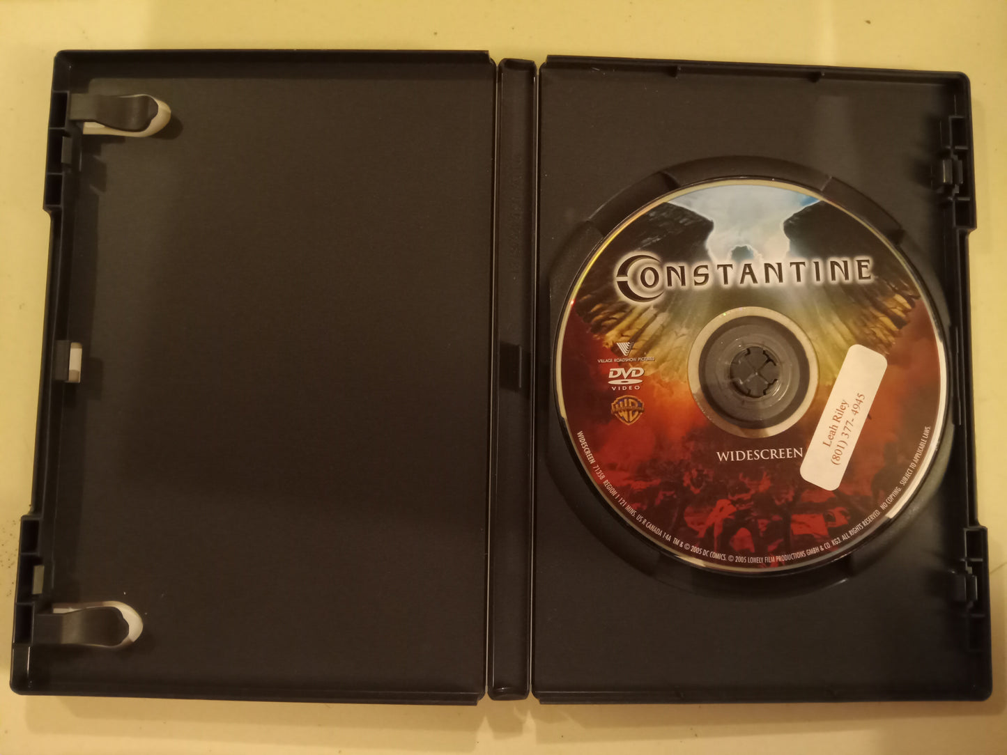 Constantine, DVD Movie, Keanu Reeves Widescreen, Rated R, USED
