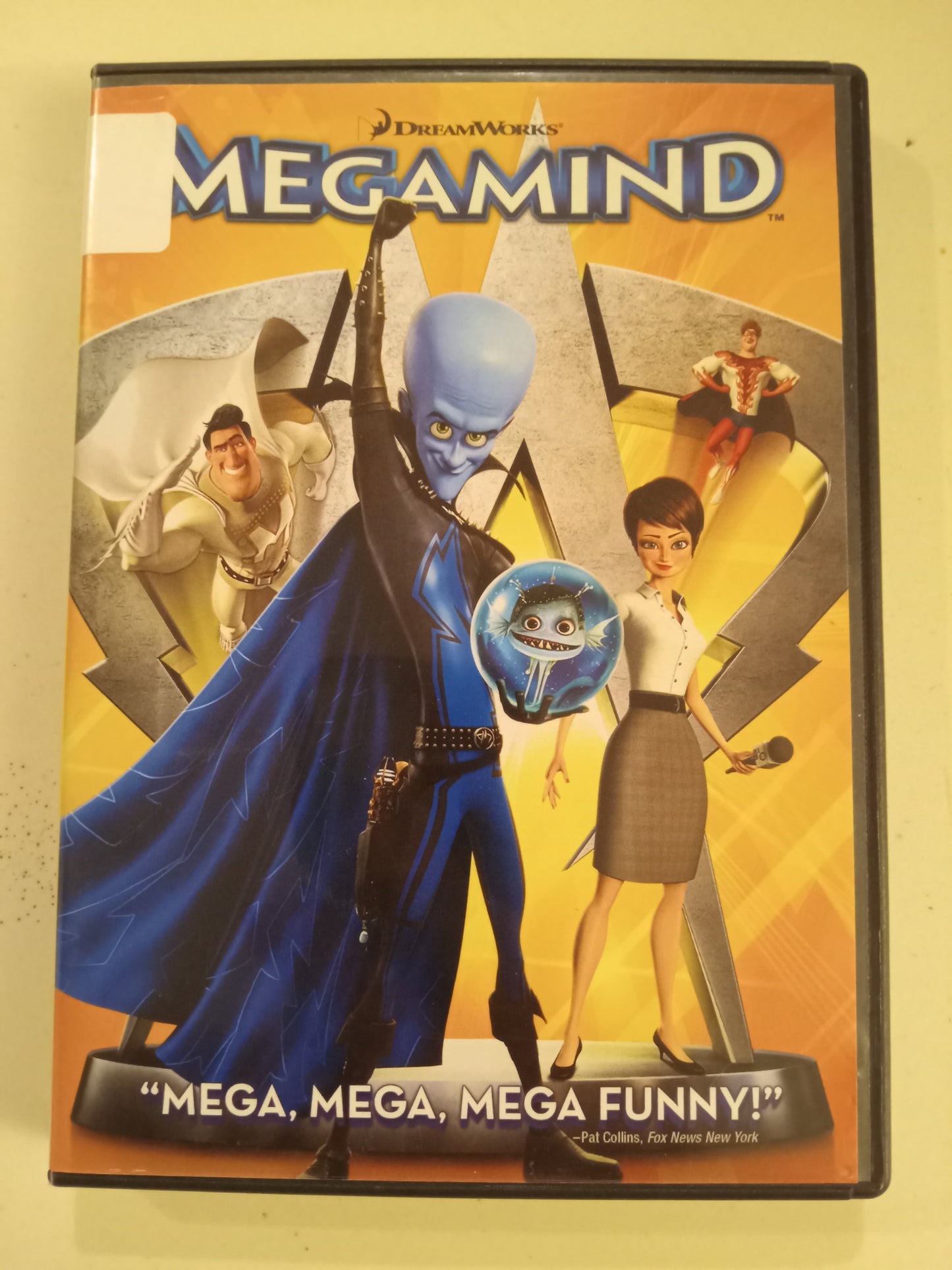 Megamind, Dreamworks Animation DVD Movie, Brad Pitt Widescreen, Rated PG, USED