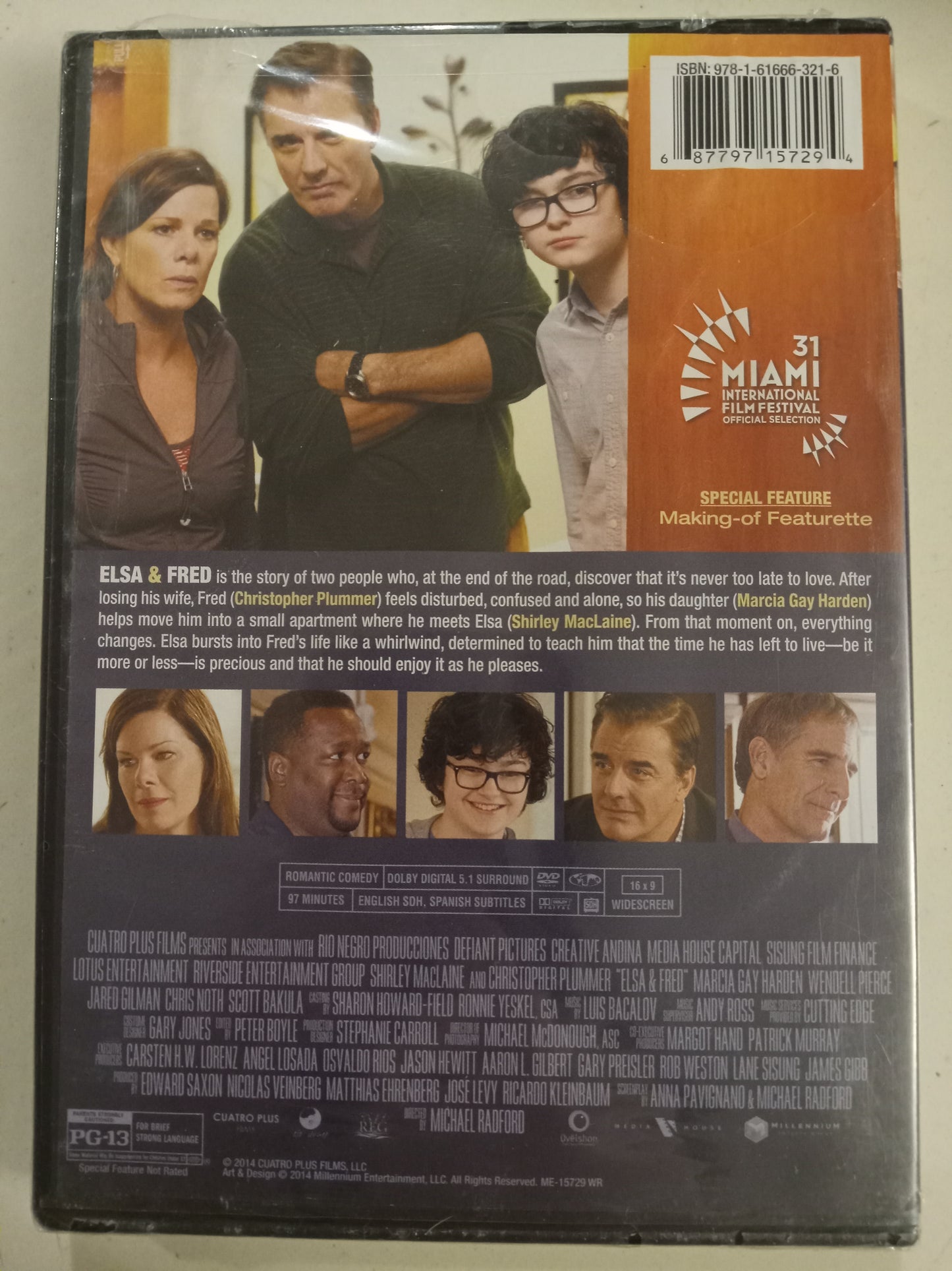 Elsa And Fred, DVD Movie, Christopher Plummer Widescreen, Rated PG-13, NEW