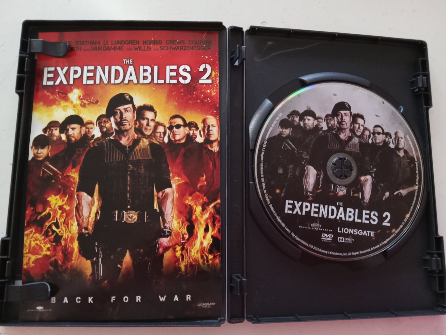 Expendables 2, DVD Movie, Sylvester Stallone Widescreen, Rated R, USED