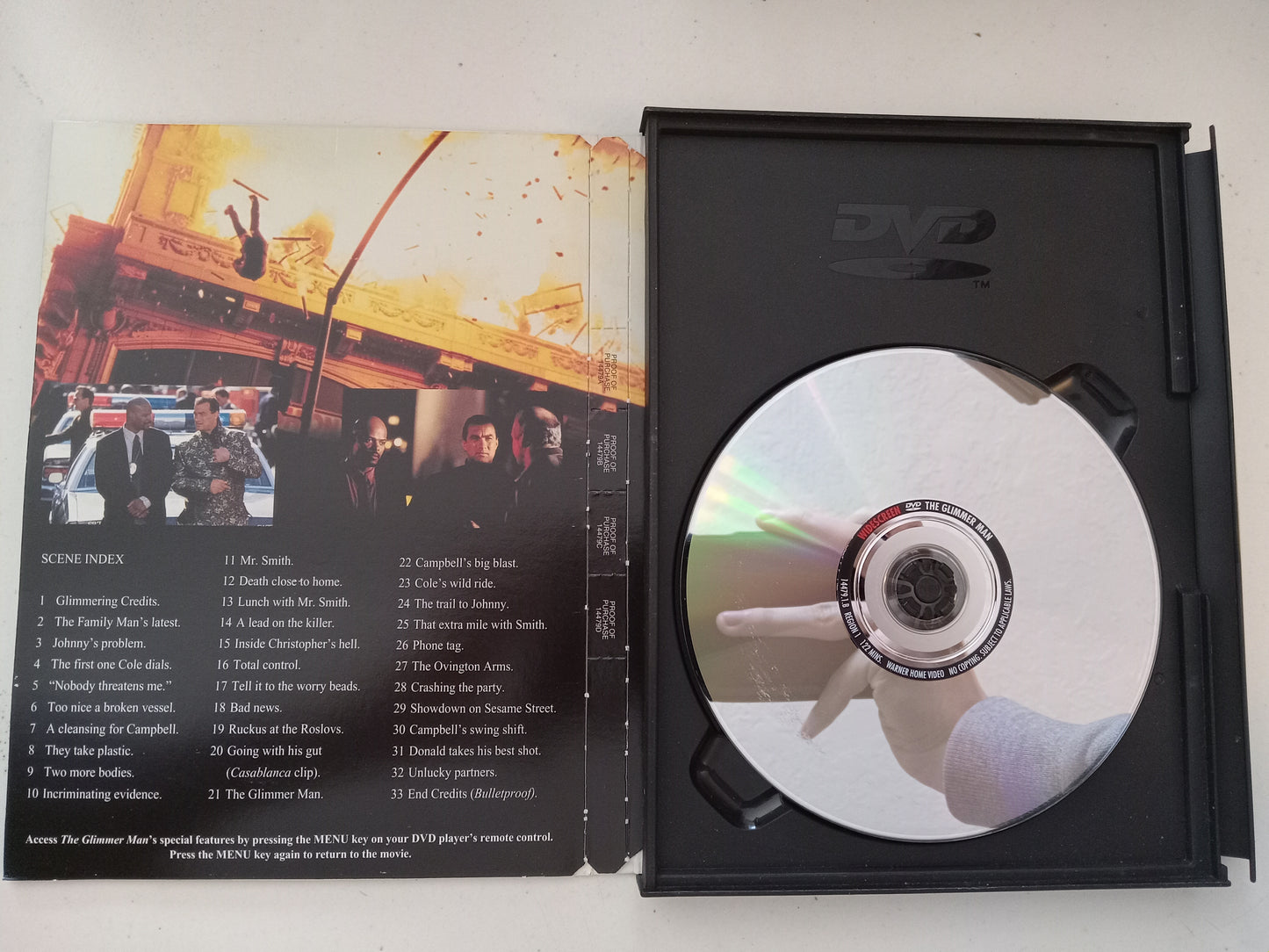 The Glimmerman, DVD Movie, Steven Seagal Widescreen, Rated R, USED