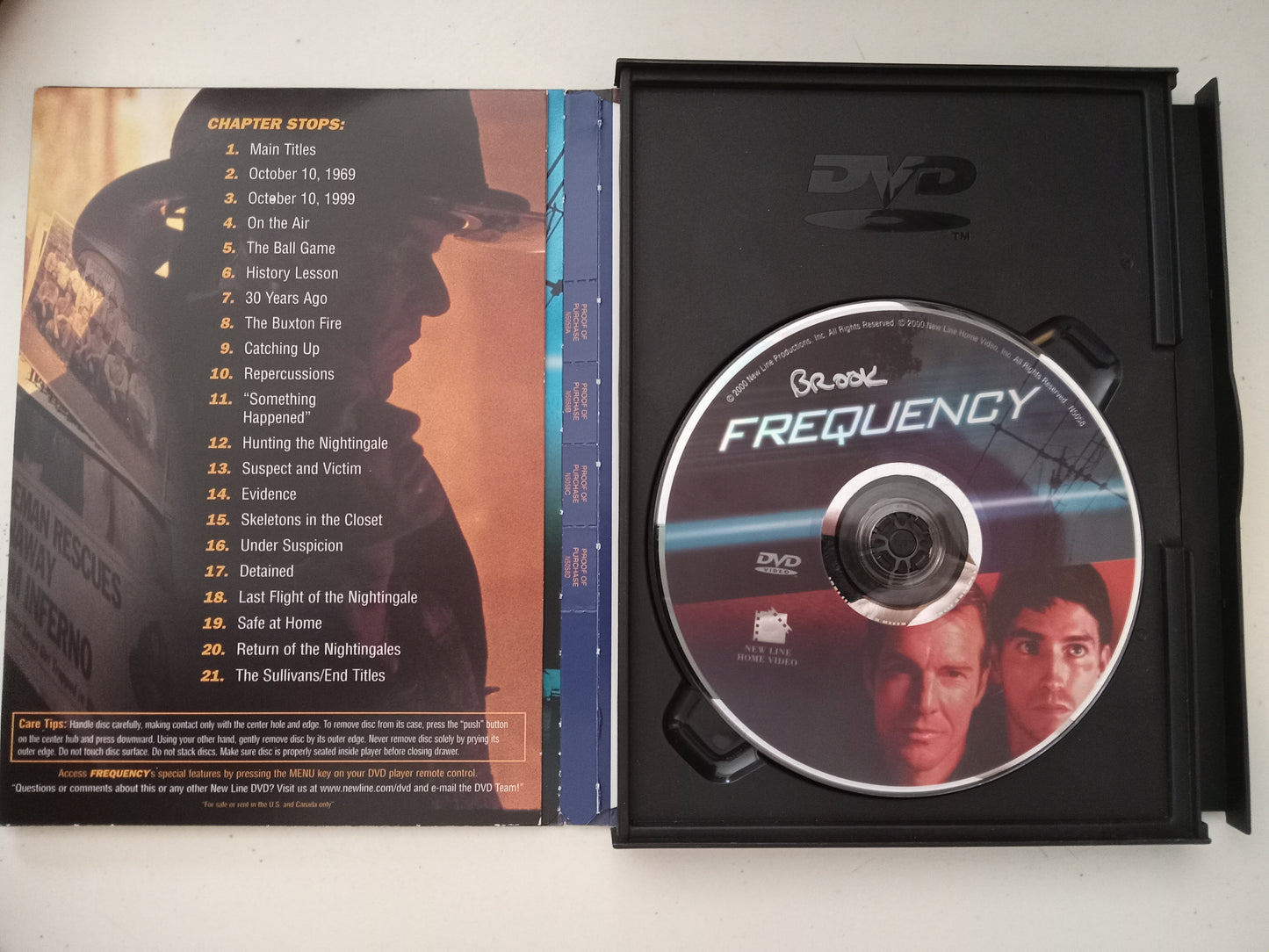 Frequency, DVD Movie, Dennis Quaid Widescreen, Rated PG-13, USED