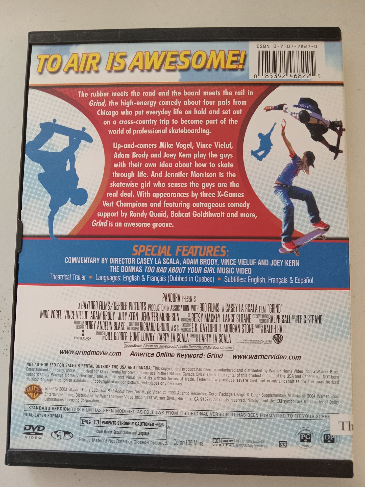 Grind, DVD Movie, Mike Vogel Widescreen, Rated PG-13, Rare OOP, USED