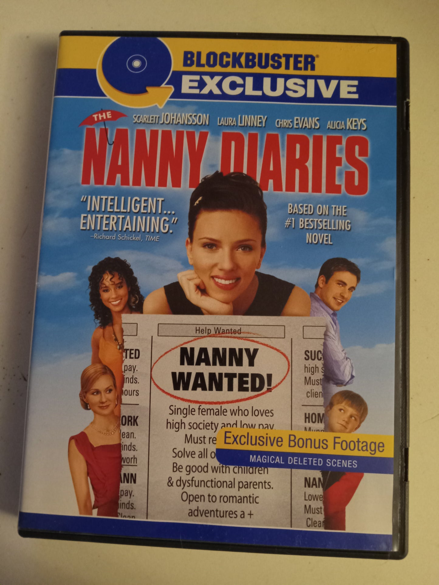 Nanny Diaries, DVD Movie Scarlett Johansson Widescreen/Fullscreen, Rated PG-13, USED