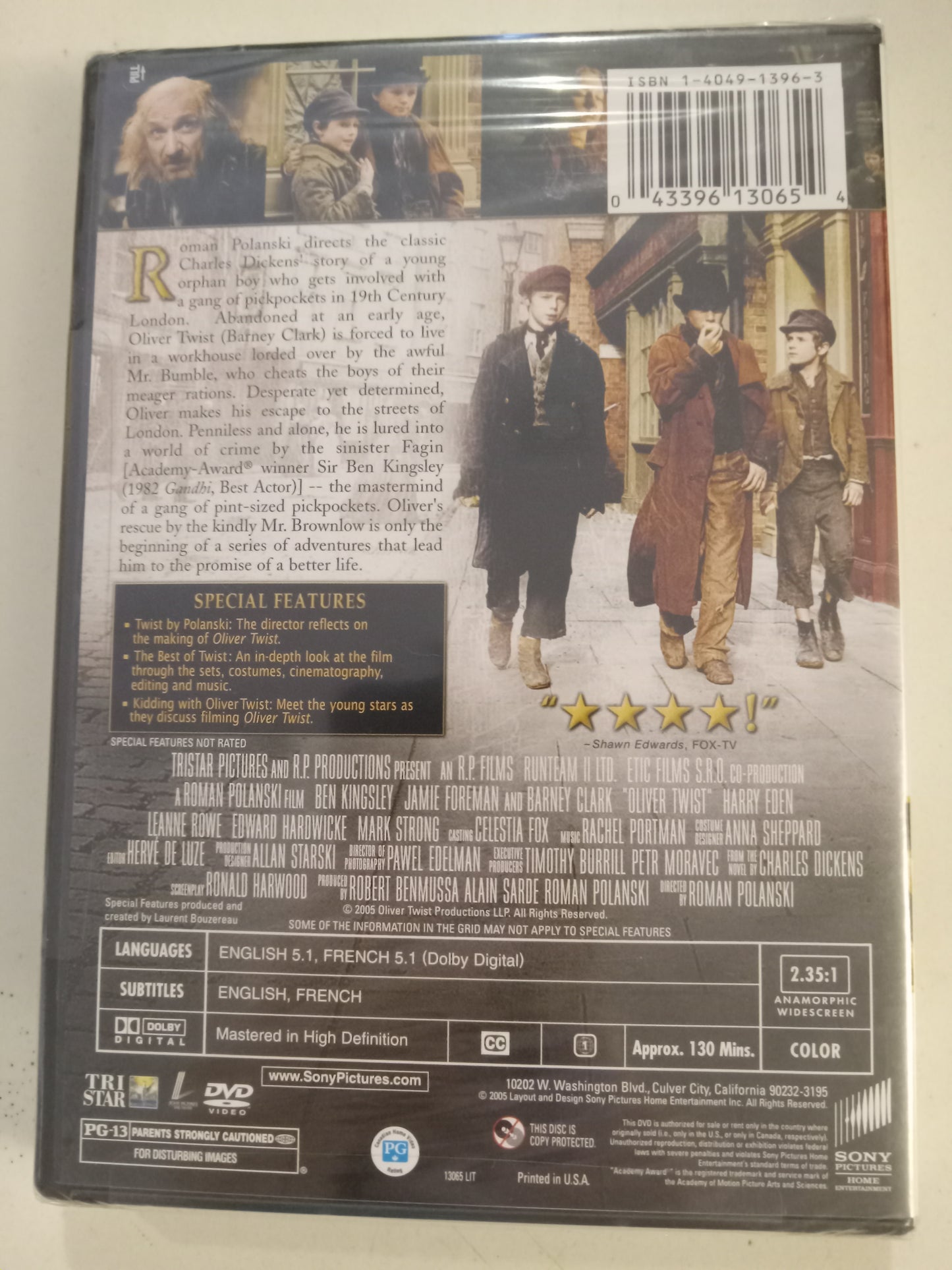 Oliver Twist, DVD Movie, Barney Clark Widescreen, Rated PG-13, NEW/USED