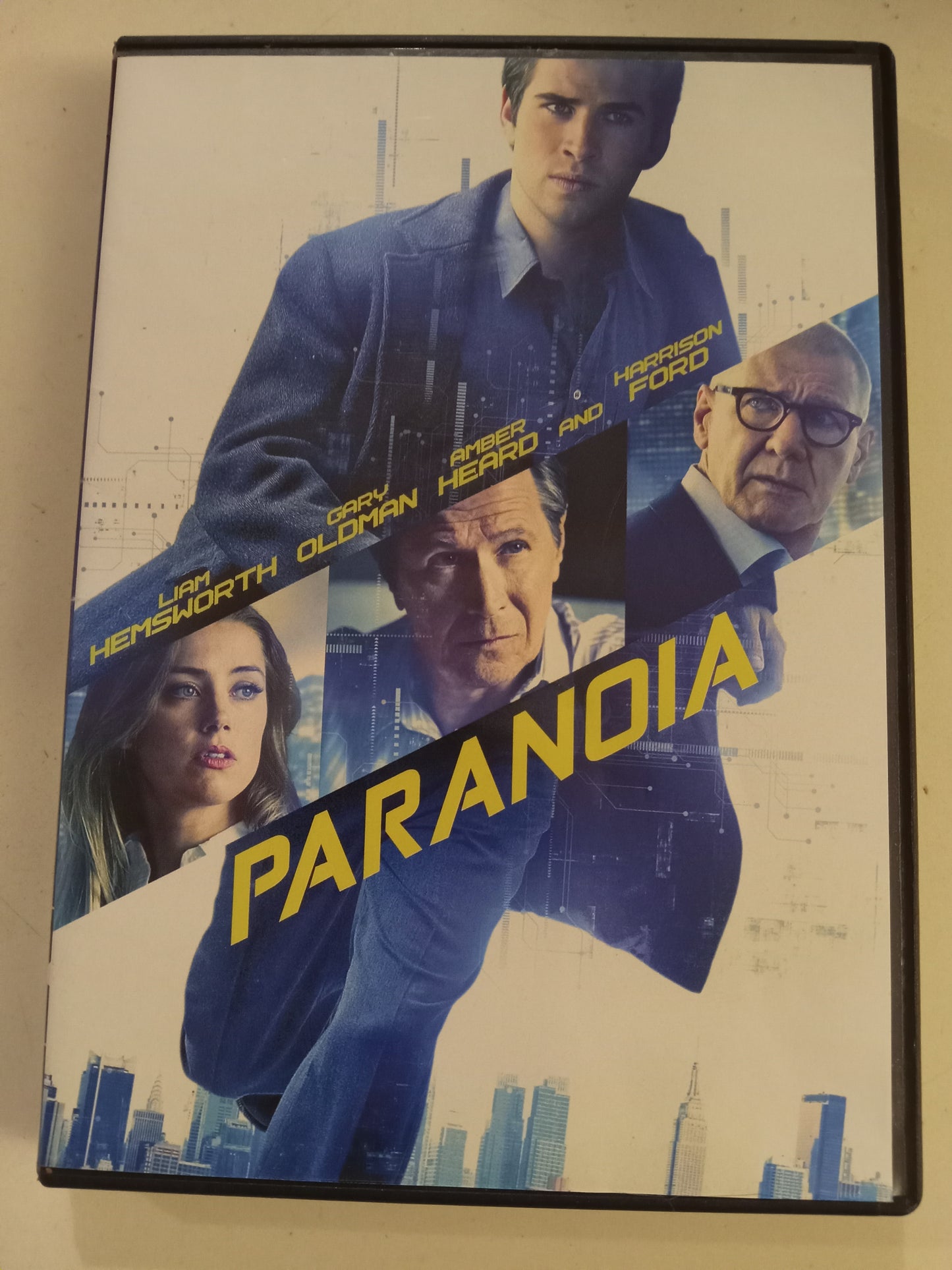 Paranoia, DVD Movie, "Deception is Power" Ed. Liam Hemsworth Widescreen, Rated PG-13, NEW/USED