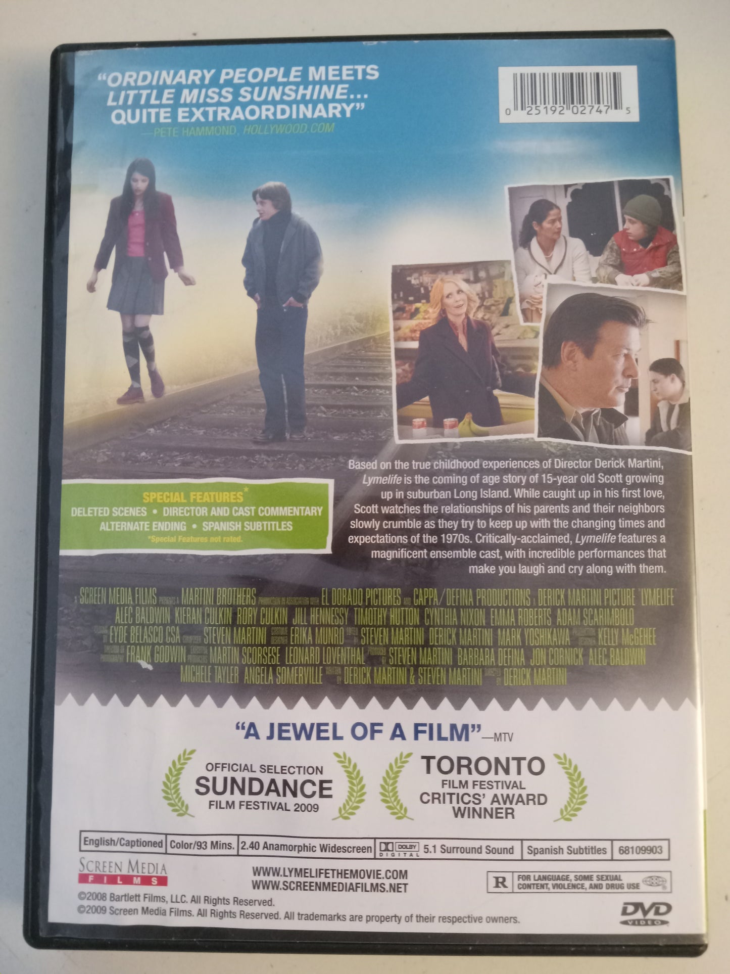 Lymelife, DVD Movie, Alec Baldwin Widescreen, Rated R, USED