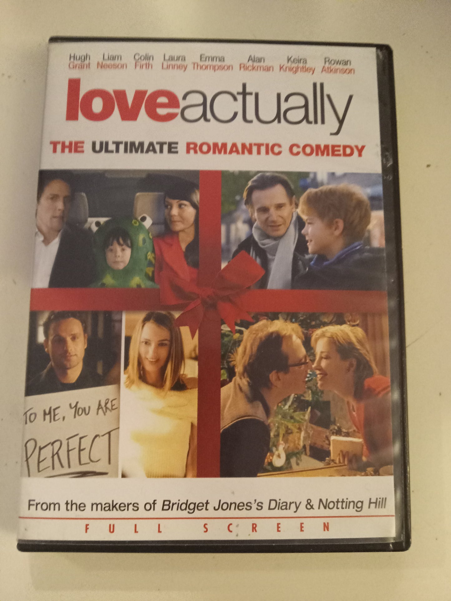 Love Actually, DVD Movie, Hugh Grant Fullscreen, Rated R, USED